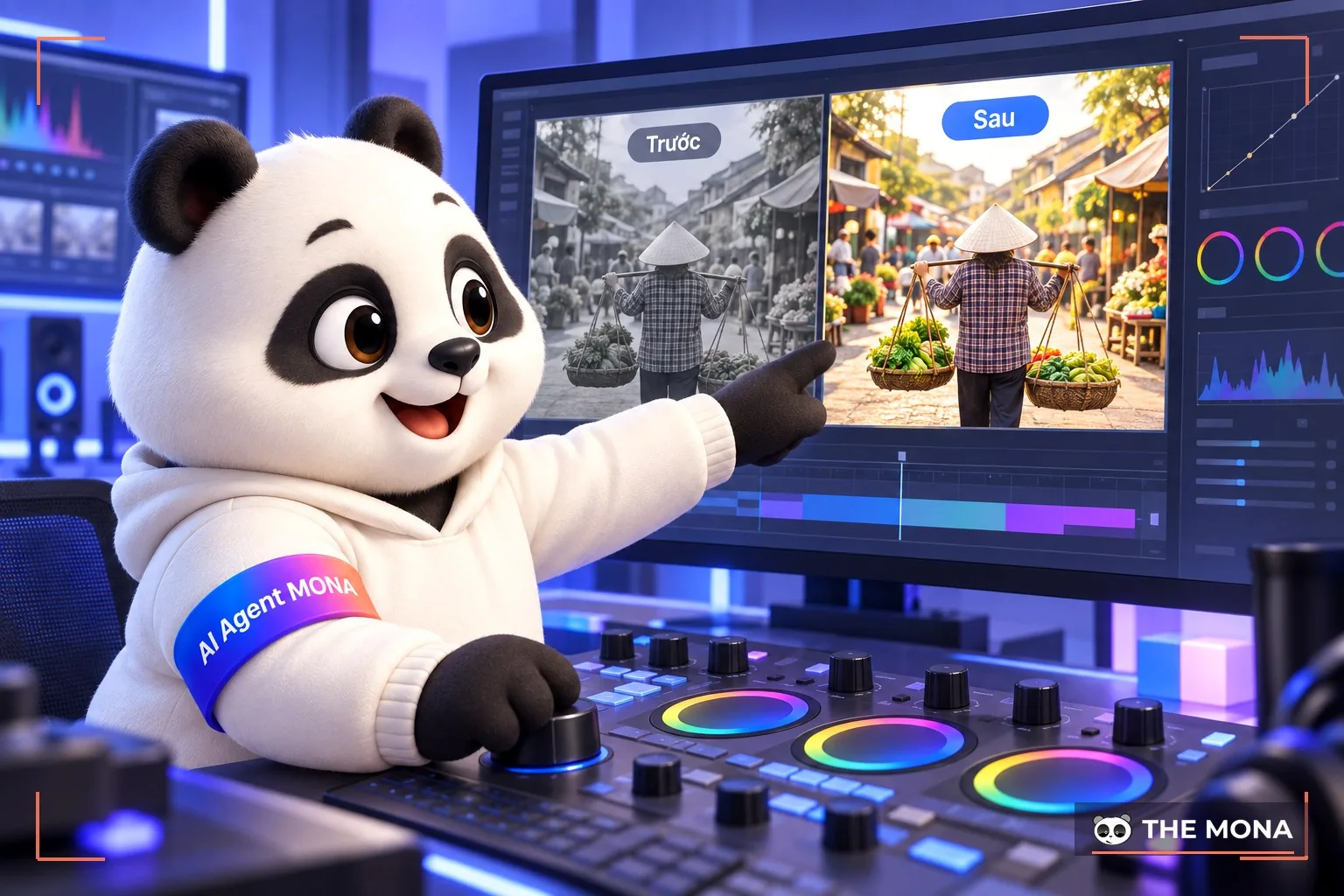 Chỉnh sửa màu để tạo video footage đẹp