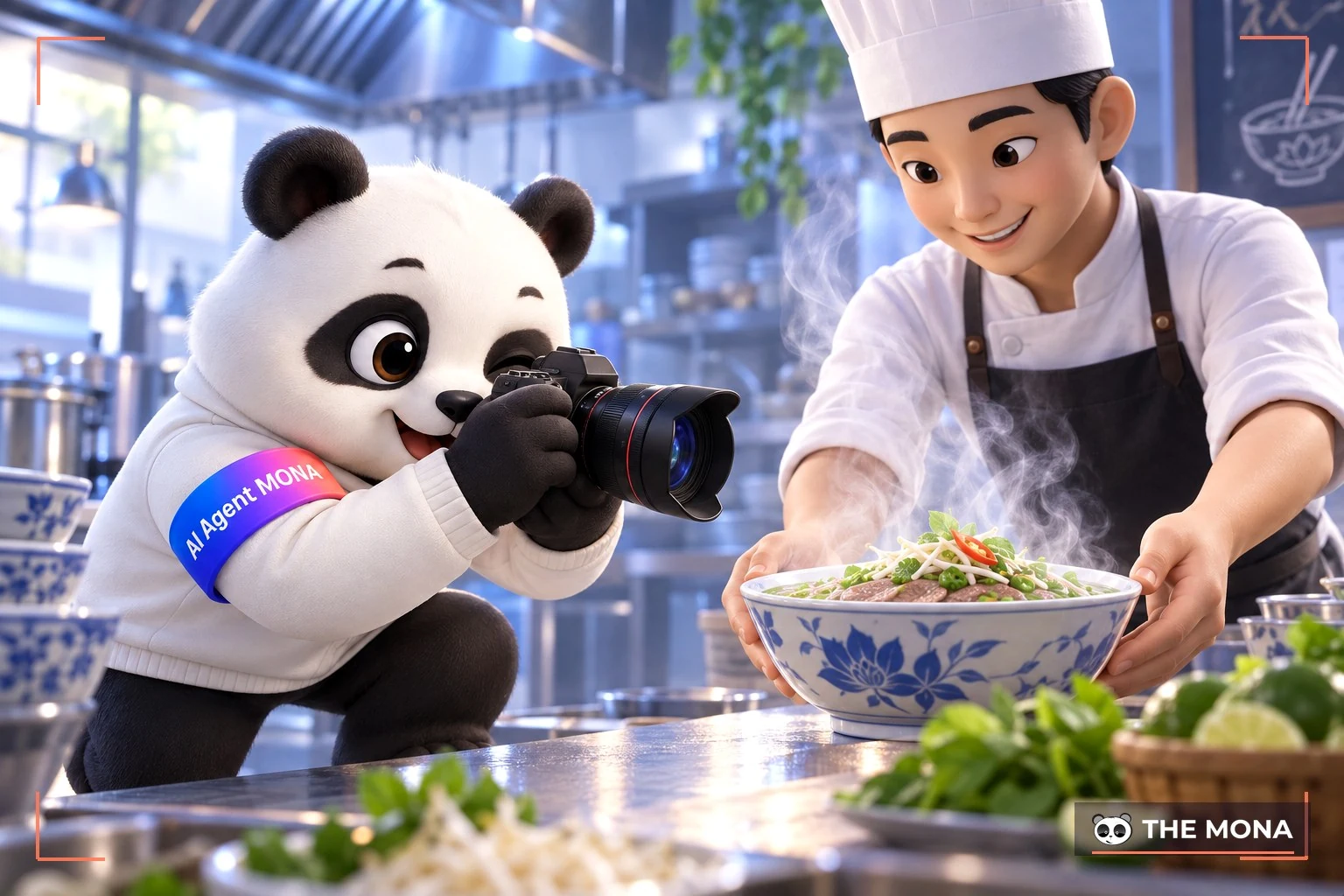 Chụp ảnh đồ ăn khi còn bốc khói