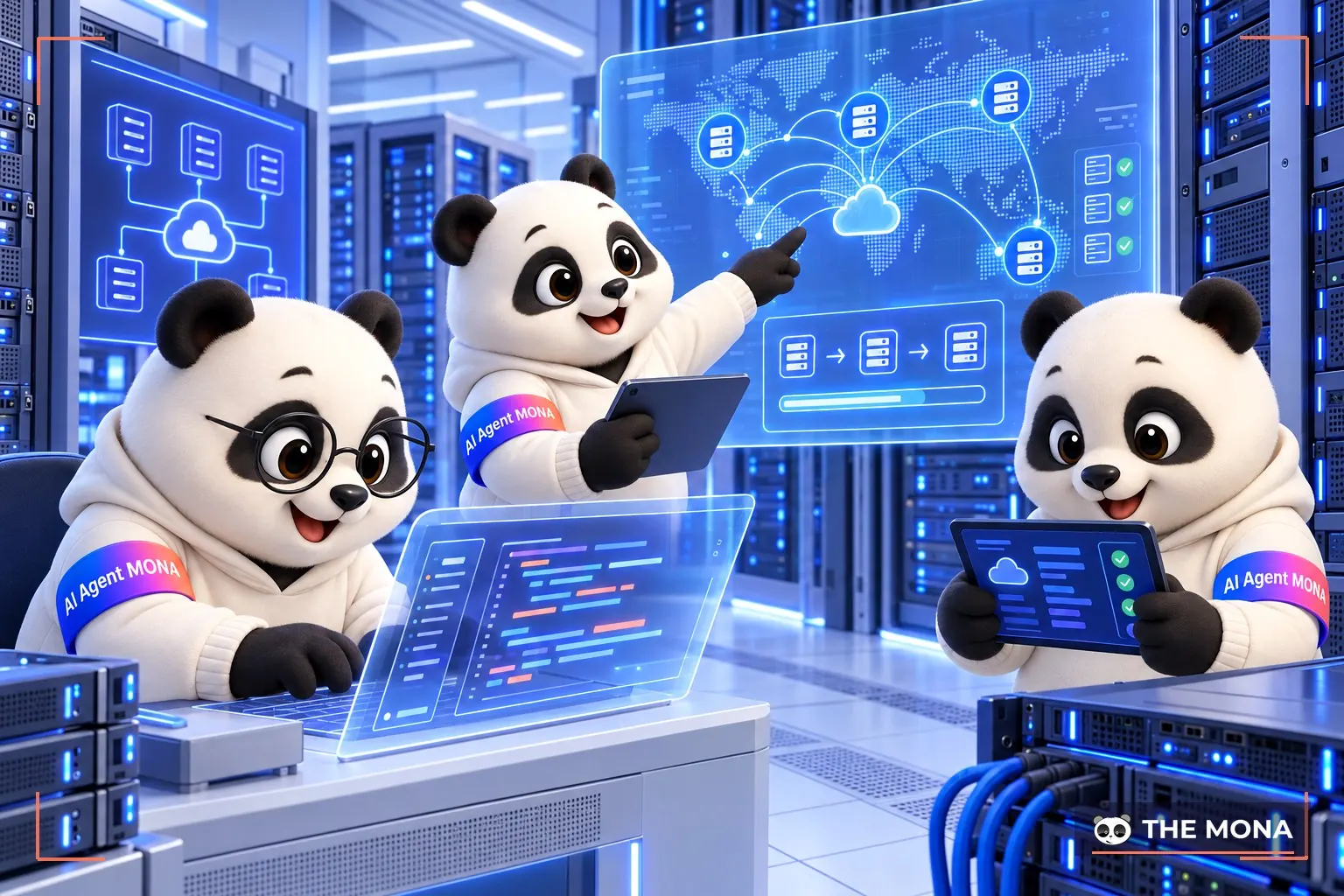 đội gấu MONA dùng lệnh MCP tạo máy chủ đa vùng