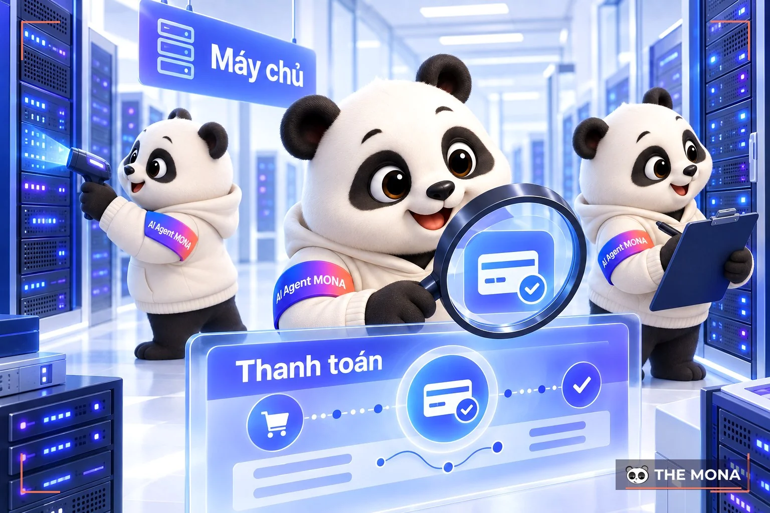 đội gấu mona giám sát hệ thống máy chủ