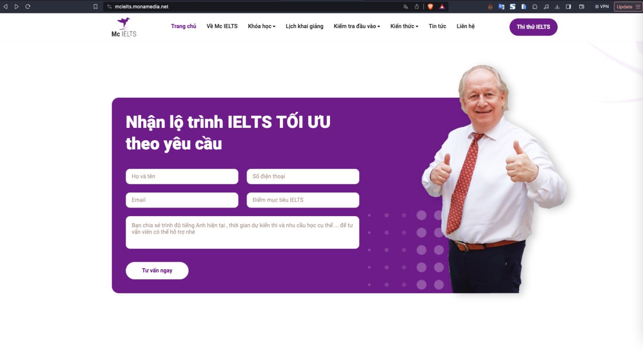 Chào anh chị chủ trung tâm ngoại ngữ, chuyện này…