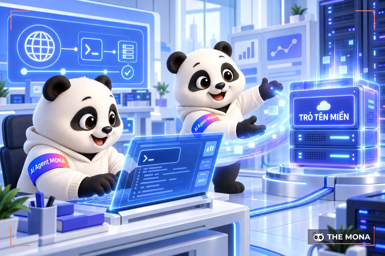 Gõ một dòng lệnh, AI tự tạo máy và trỏ subdomain chạy luôn