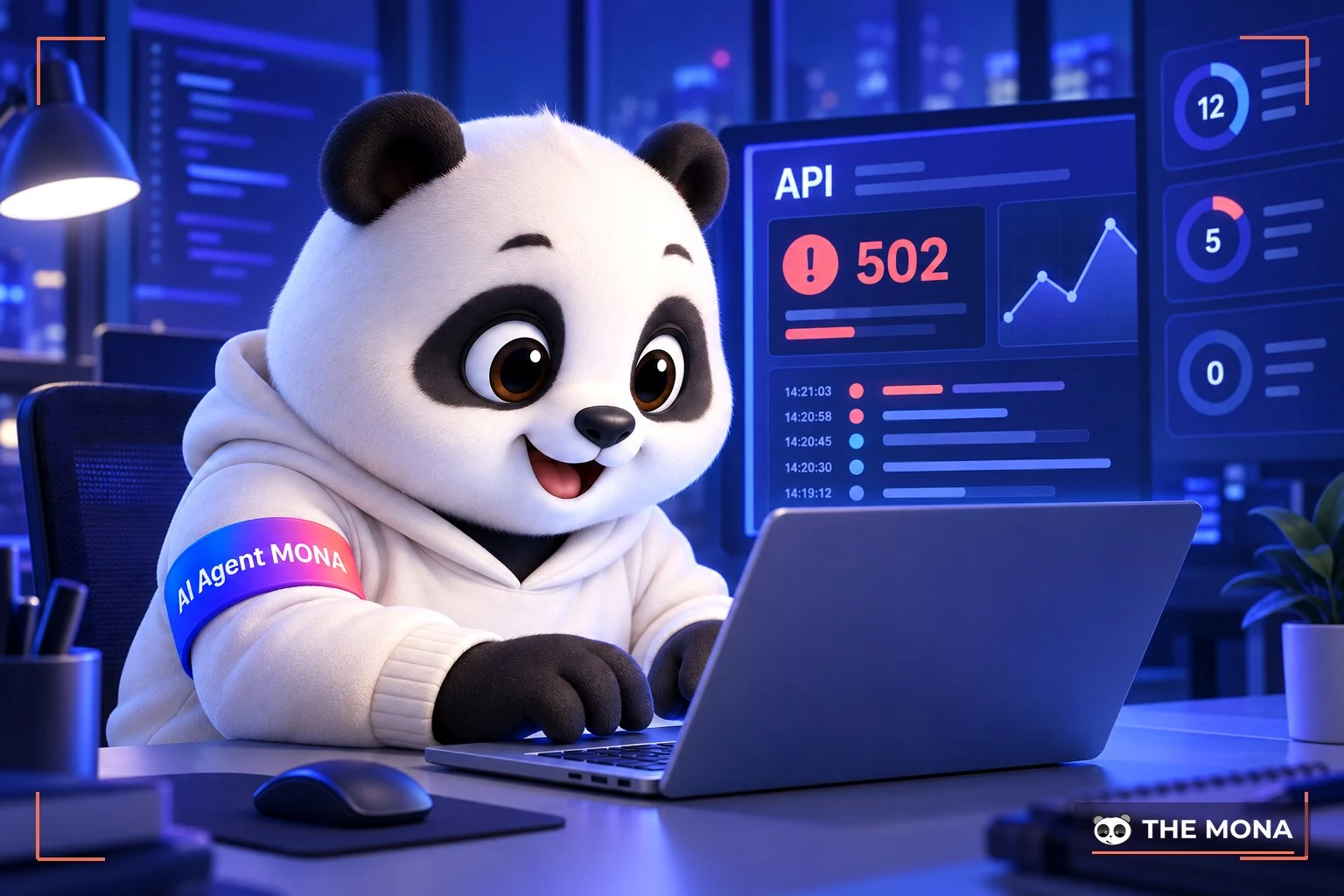 Gấu MONA code API mua tên miền lúc nửa đêm