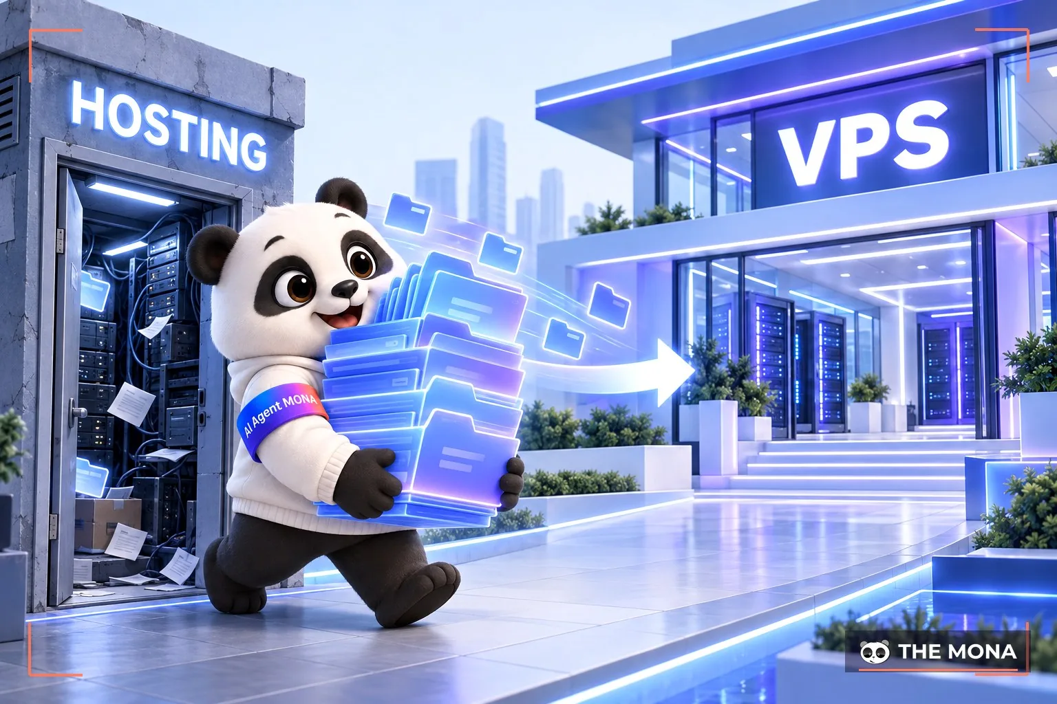 Gấu MONA dọn nhà từ hosting sang VPS
