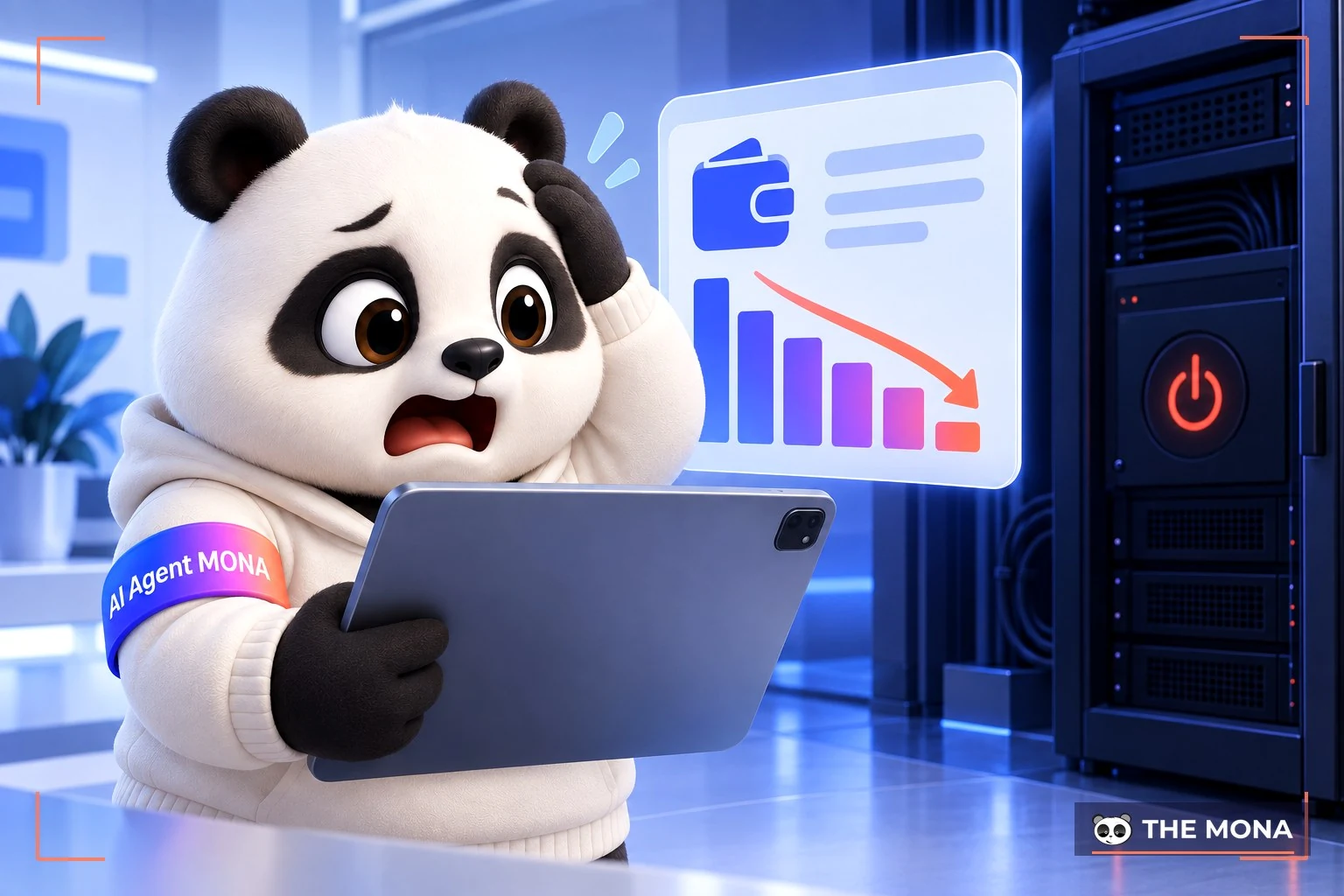 Gấu MONA hốt hoảng nhìn số dư ví tụt giảm