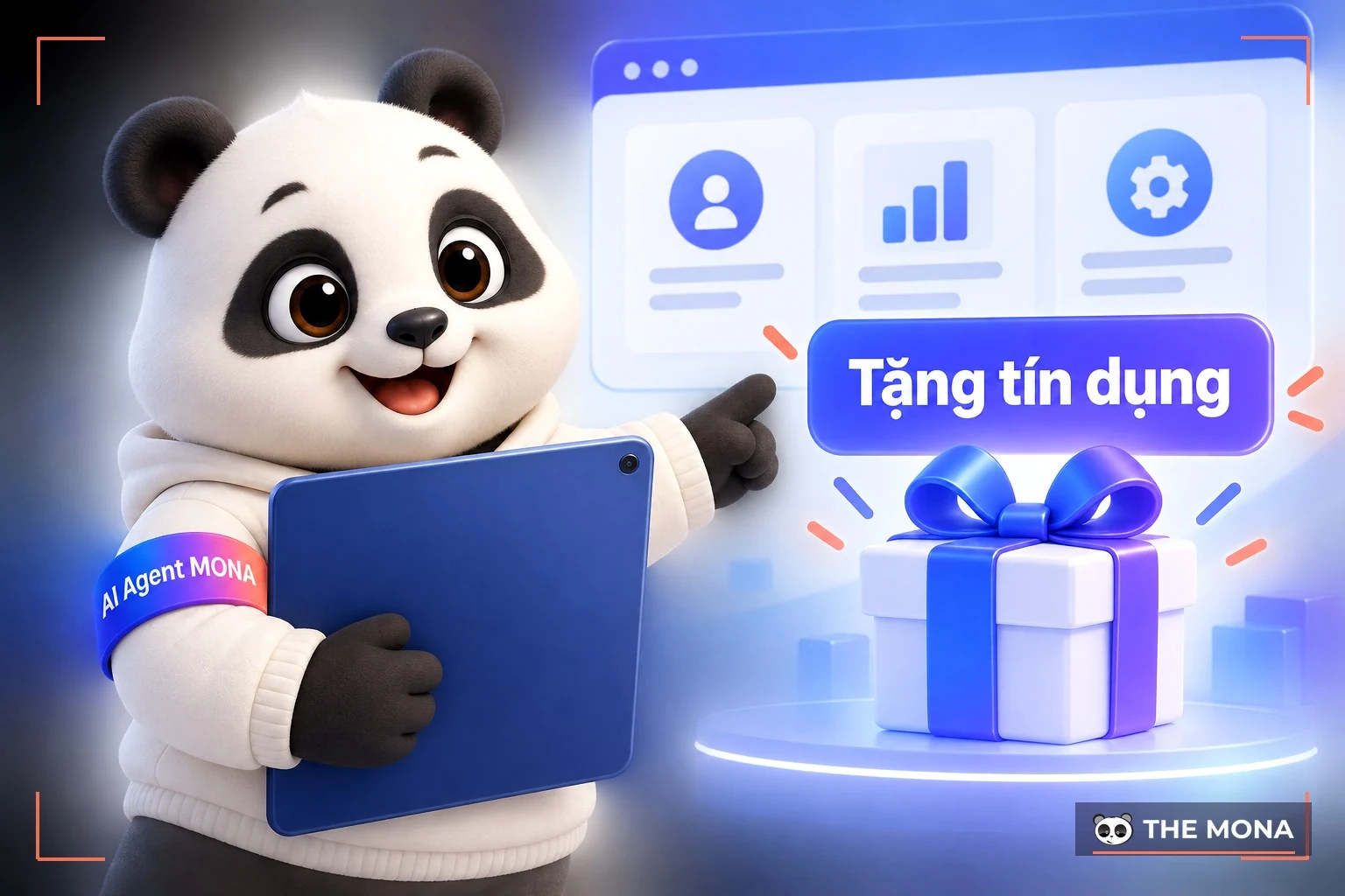 Gấu MONA mời nhận credit chạy thử máy chủ