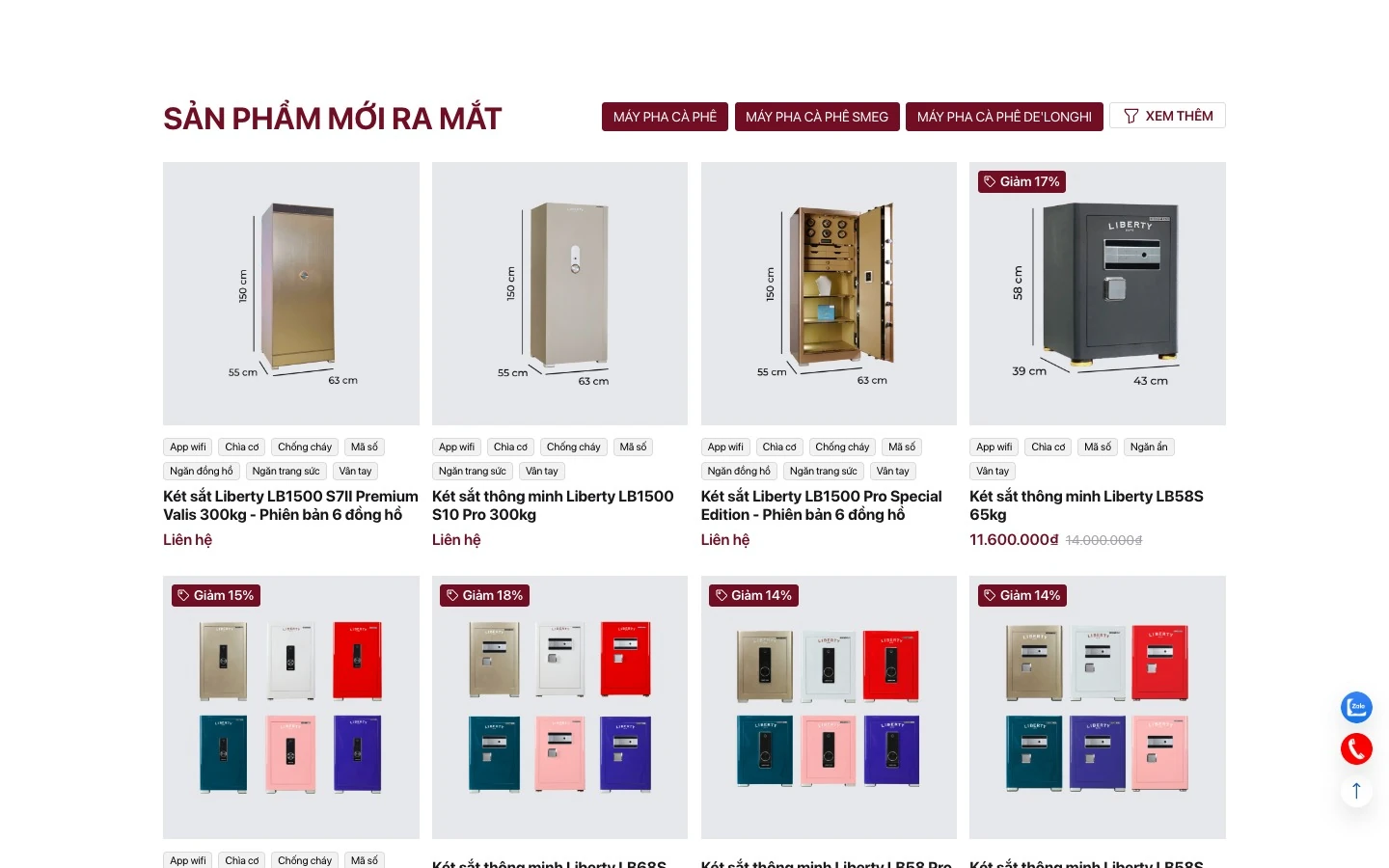 Sản phẩm mới ra mắt với chip tính năng vân tay, app wifi, chống cháy trên thẻ két sắt