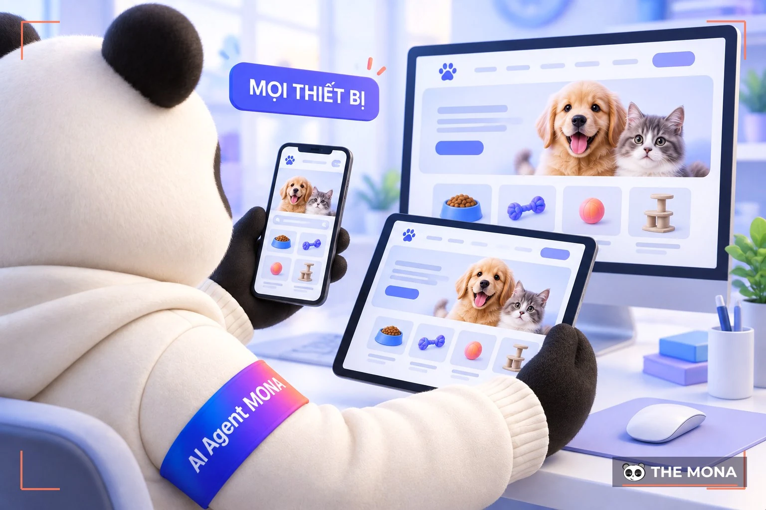 Đảm bảo website thú cưng tối ưu hiển thị trên mọi thiết bị