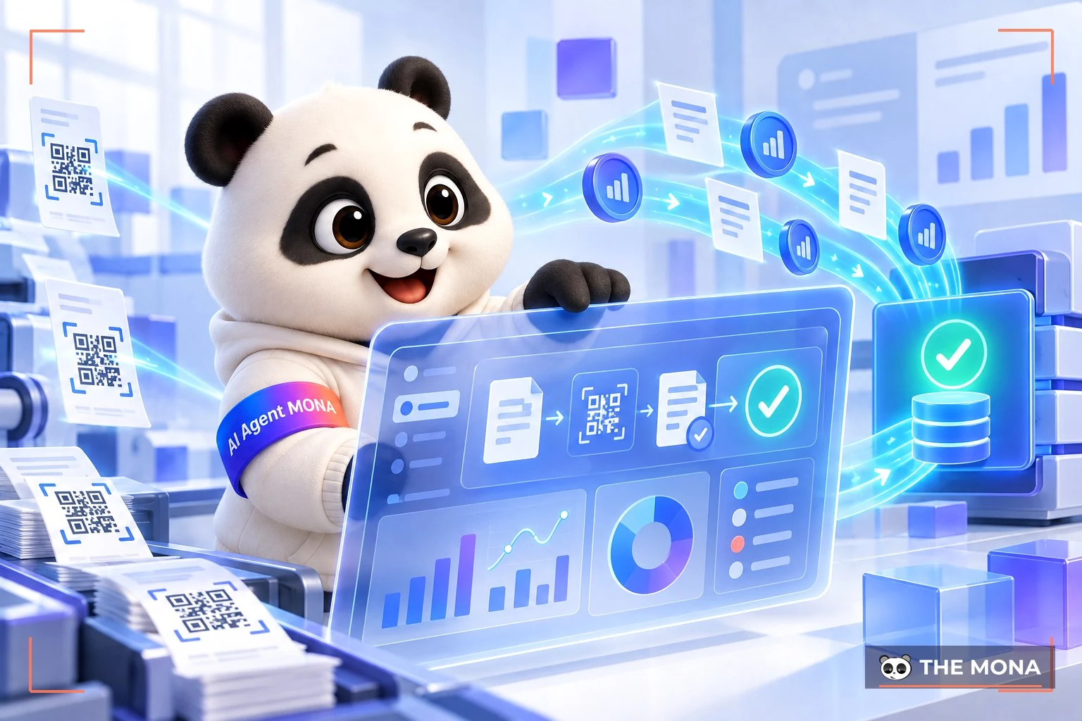 gấu mona theo dõi luồng giao dịch thanh toán tự động