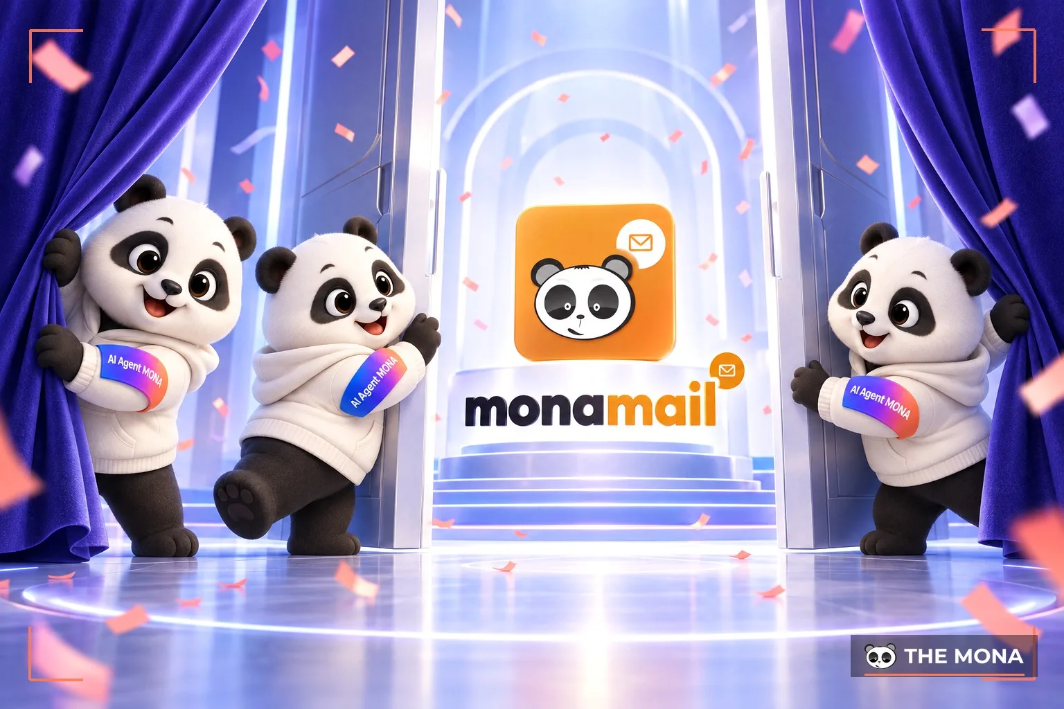 Đội gấu MONA kéo màn ra mắt MONA Mail trên sân khấu