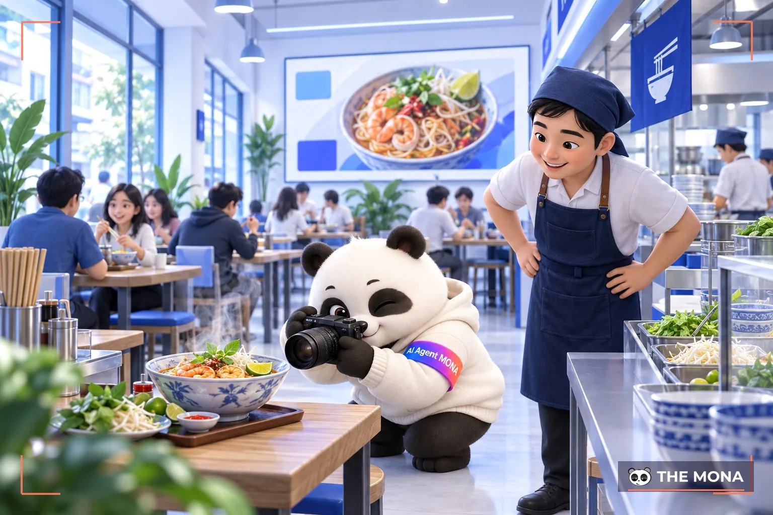 Hình ảnh chụp món mì trộn kiểu thái