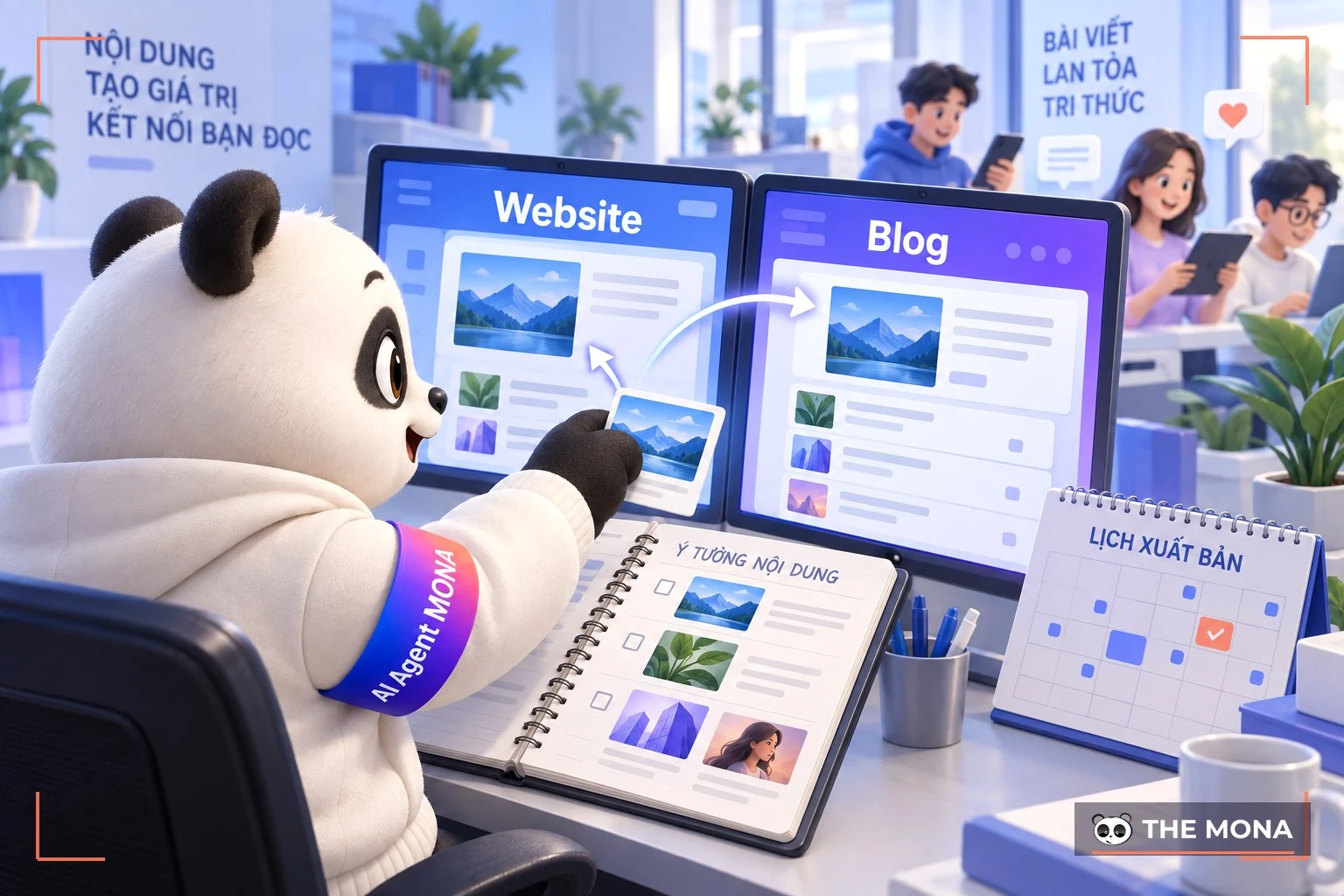 Kênh media cung cấp thông tin qua trang blog và website