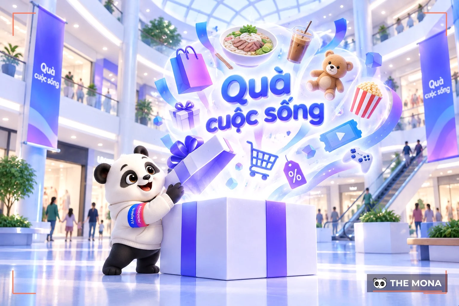 Key Visual Vincom với concept “Quà tặng cuộc sống”