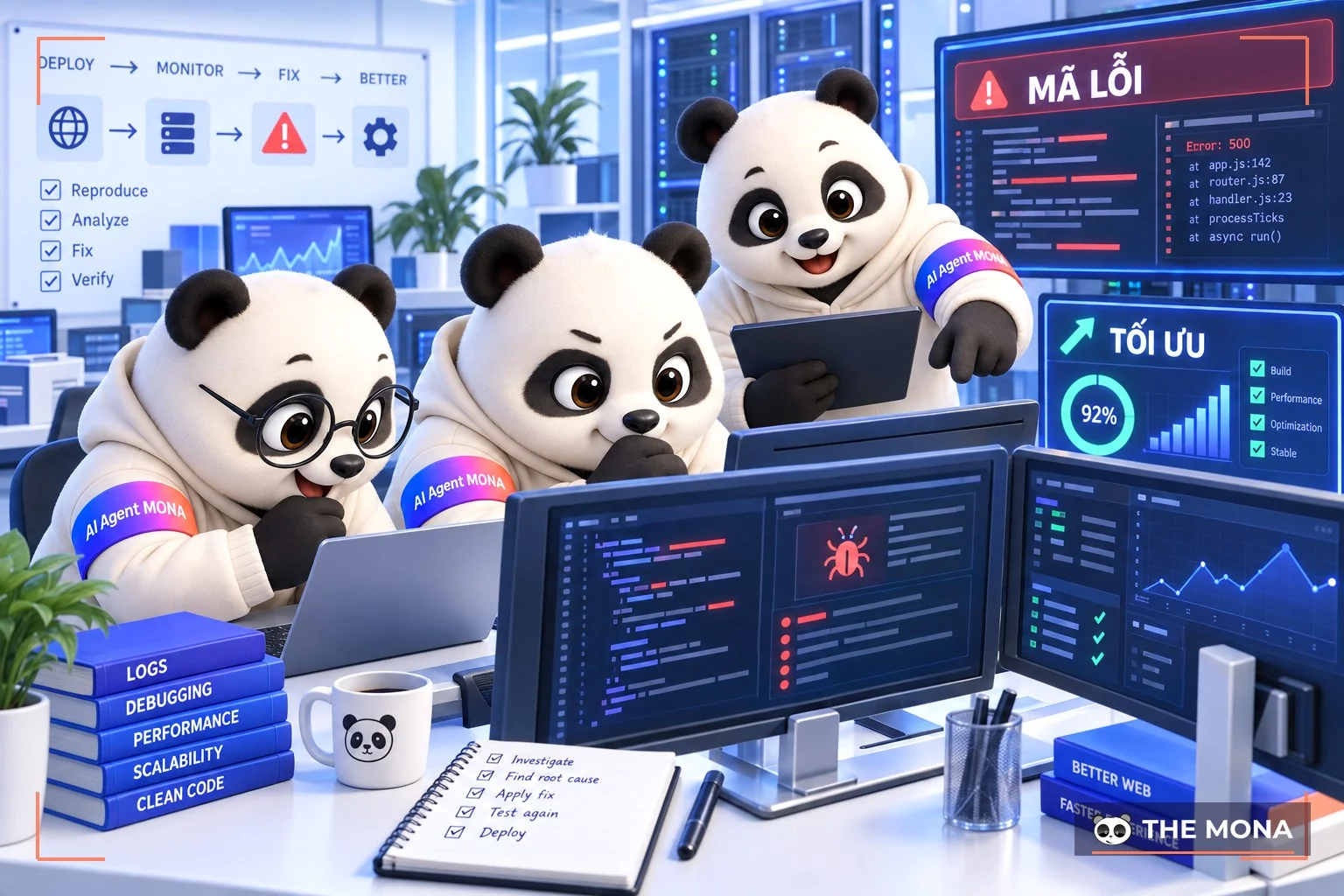Gấu MONA rà soát mã nguồn do công nghệ AI sinh ra