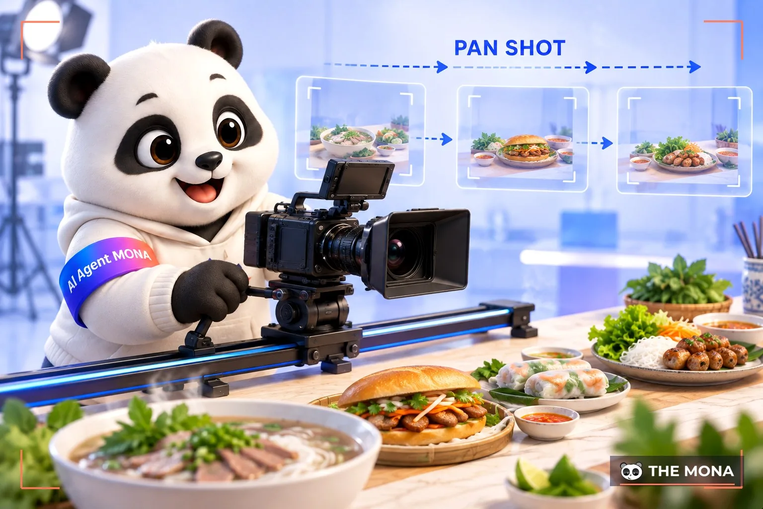 Kỹ thuật quay TVC đồ ăn Pan shot