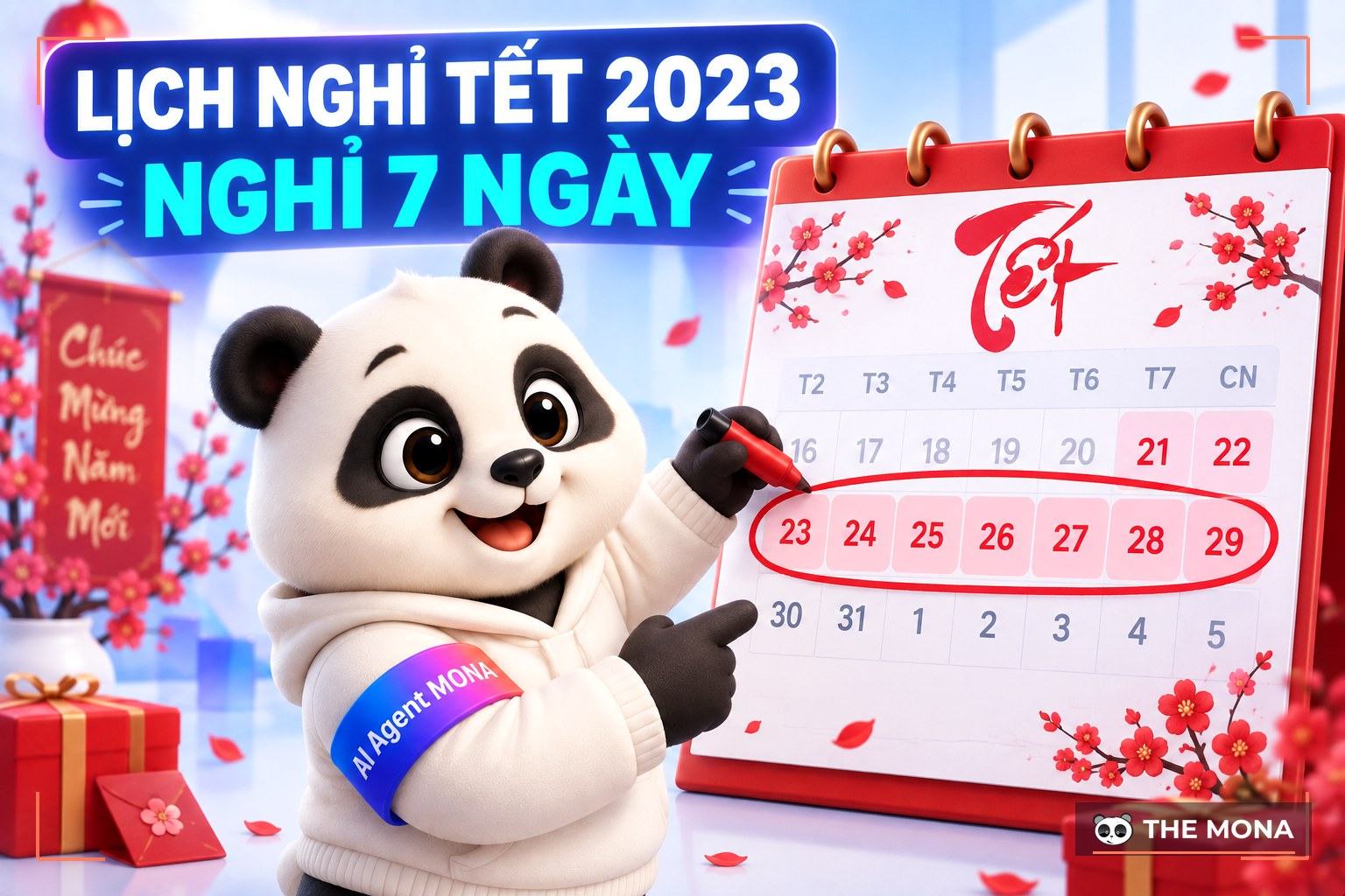 Lịch Nghỉ Tết Nguyên Đán Quý Mão 2023