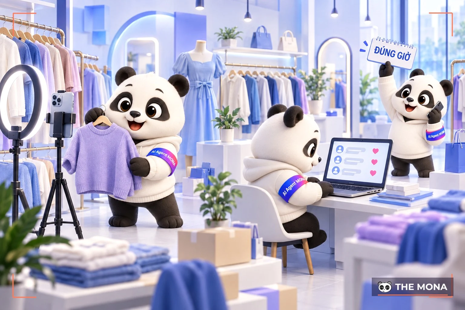 tiến hành livestream bán hàng
