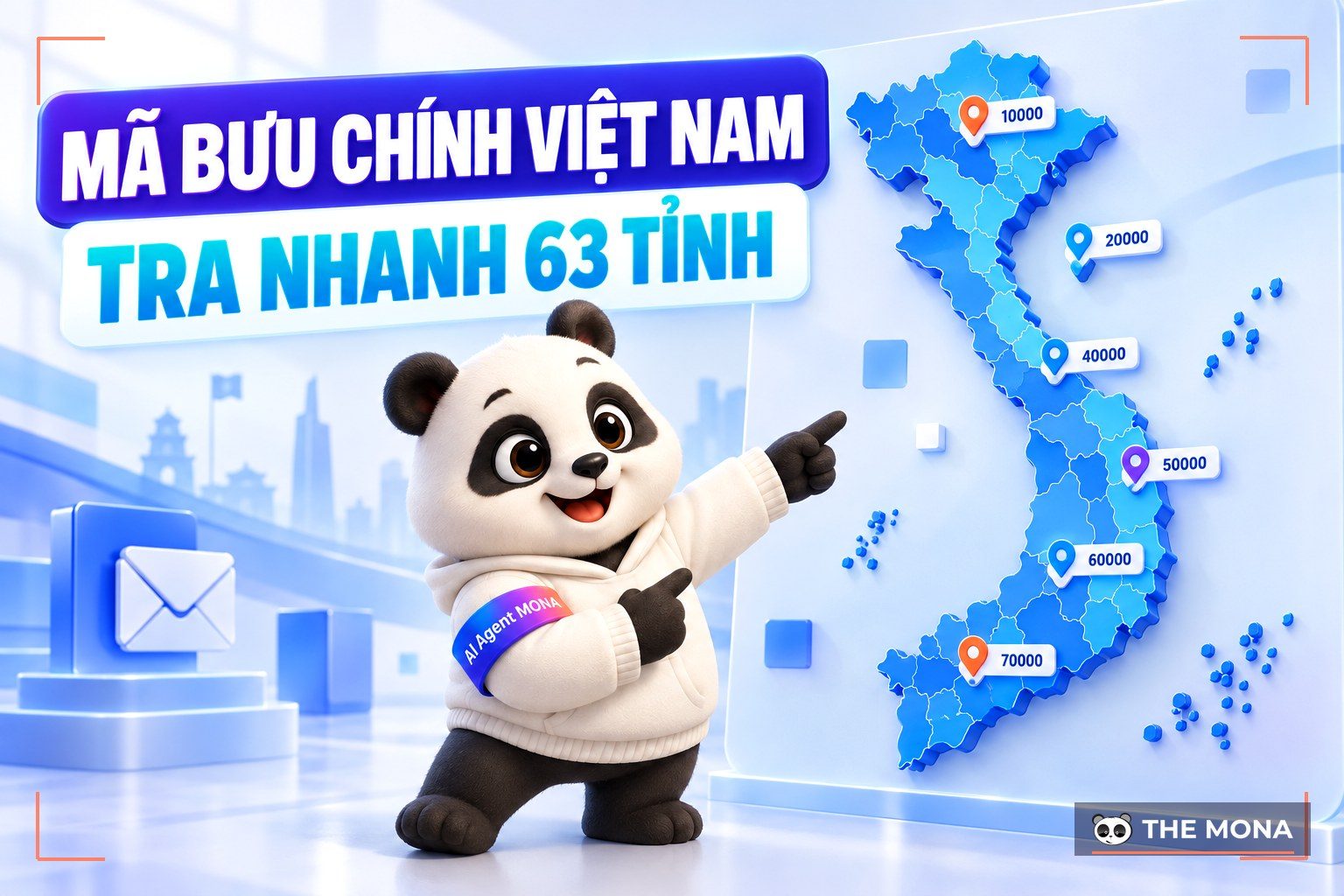Danh sách mã bưu chính 63 tỉnh thành ở Việt Nam (Zip code, Postal code)
