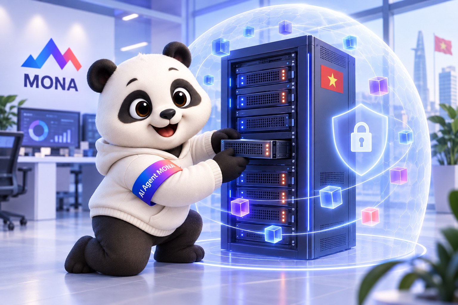 Gấu MONA dựng máy chủ tự host model mở đặt tại Việt Nam dữ liệu ở lại