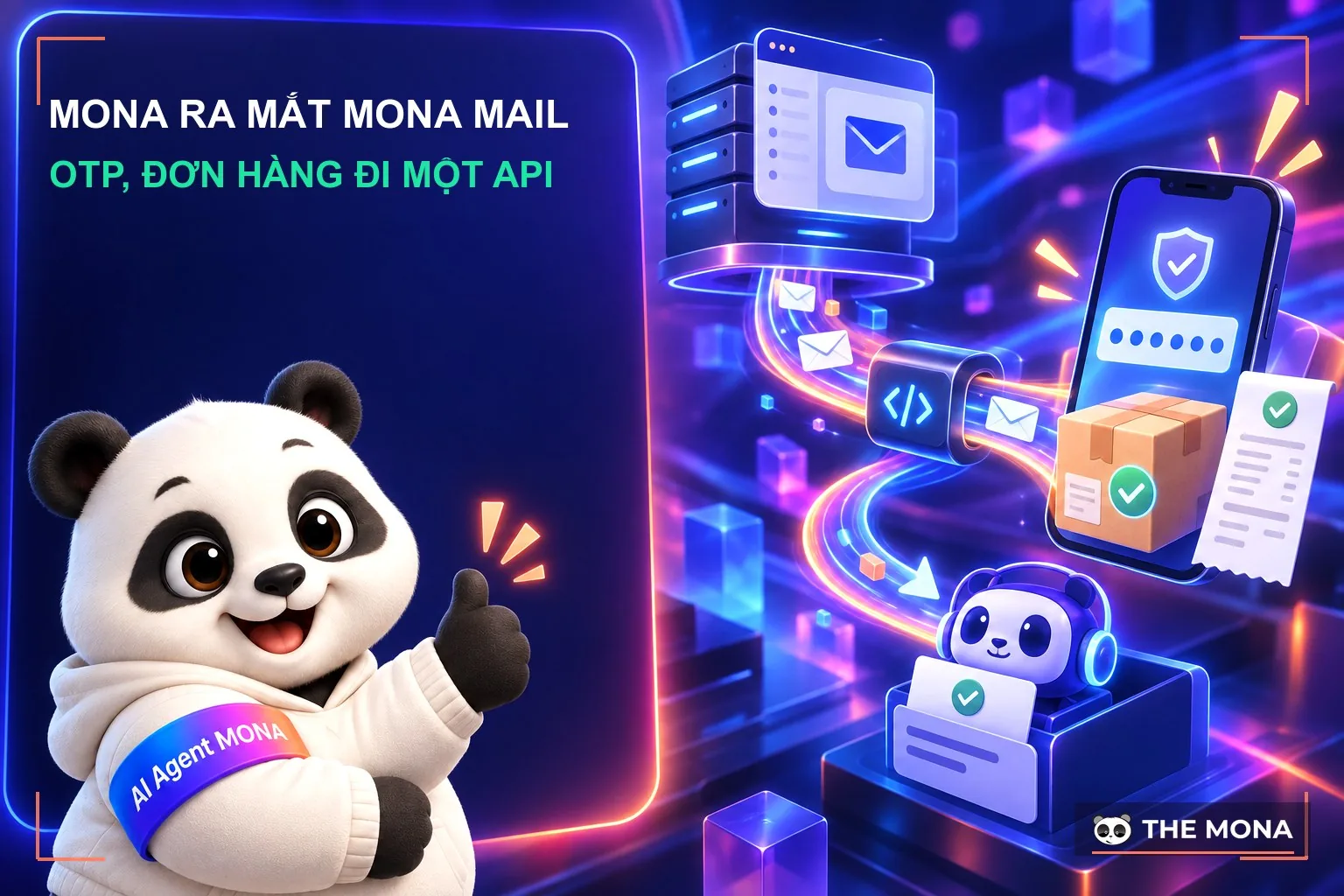 MONA ra mắt MONA Mail: gửi OTP, đơn hàng từ app qua một API