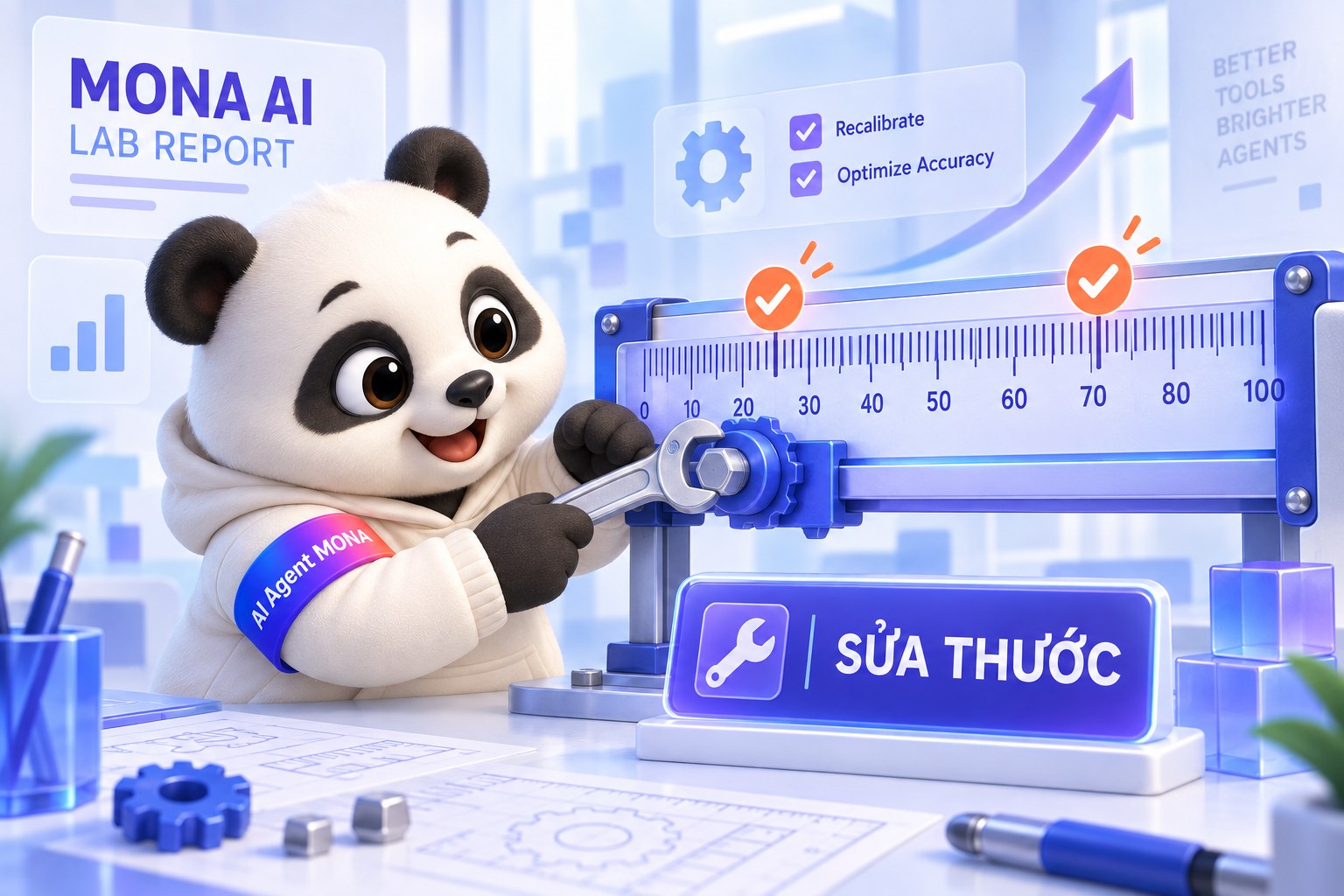 MONA sửa thước đo trong bench sau khi chấm Gemini