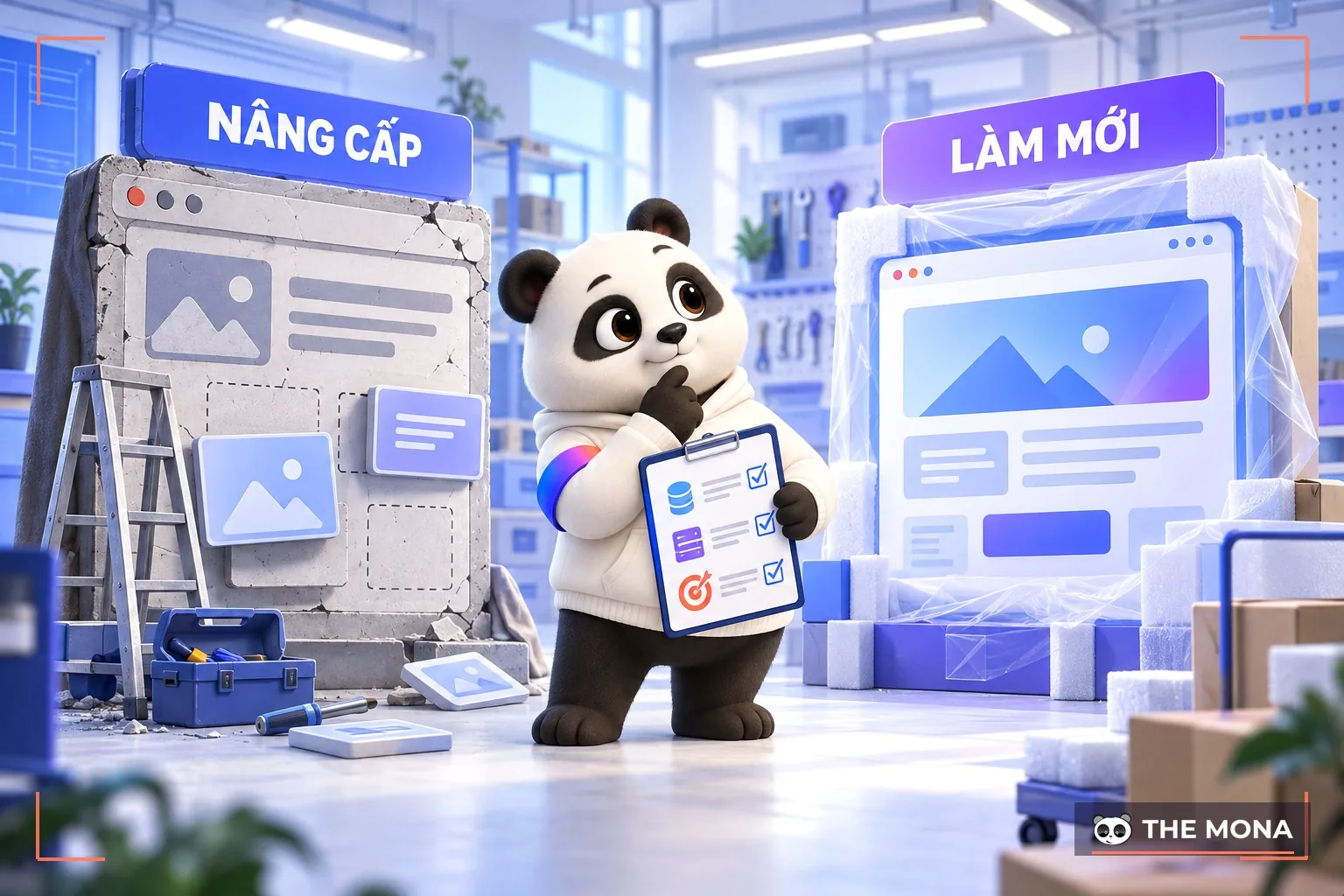 nâng cấp web hay thiết kế mới