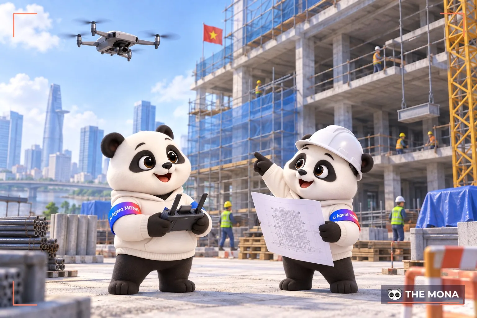 Quay video drone cho công trình kiến trúc