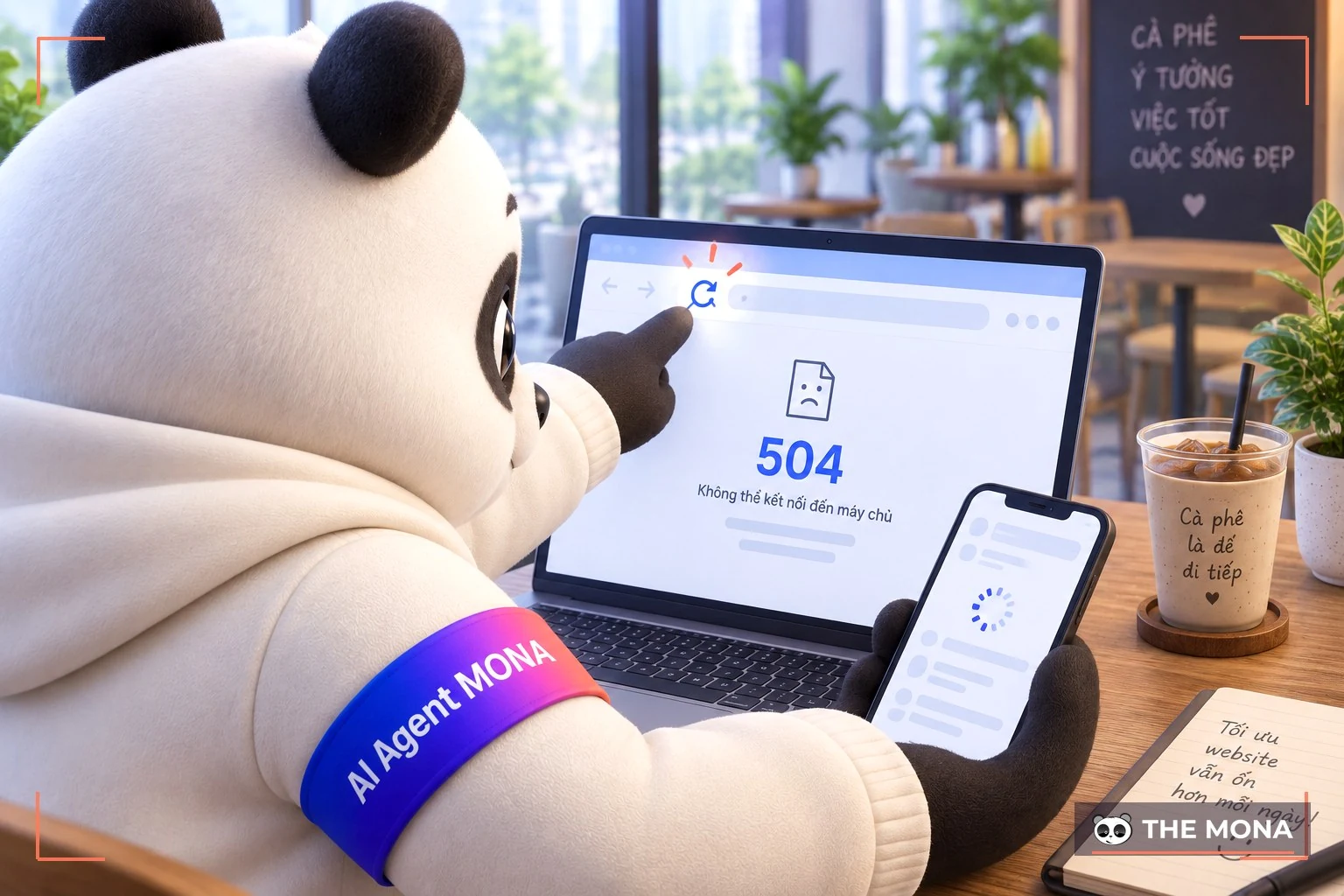 Khắc phục lỗi 504 bằng cách refresh website