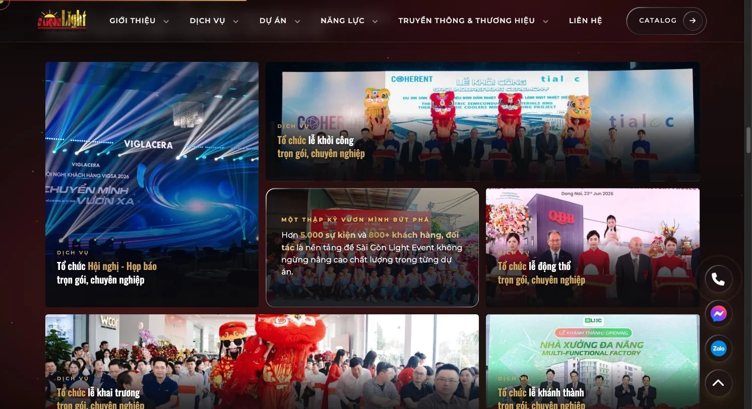 Lưới dịch vụ tổ chức lễ khởi công động thổ khai trương khánh thành kèm ảnh thật