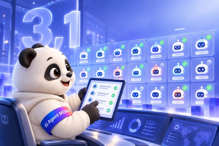 Gấu MONA quản trị nhiều con AI agent như đài điều khiển trung tâm