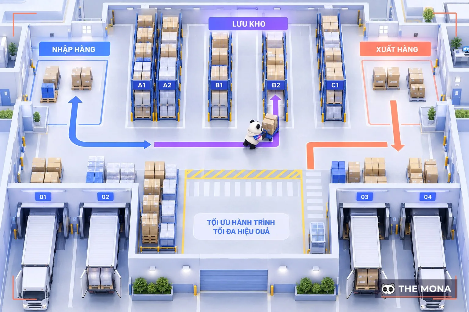 Sắp xếp kho hàng hợp lý là kỹ năng quản lý kho hàng không thể thiếu