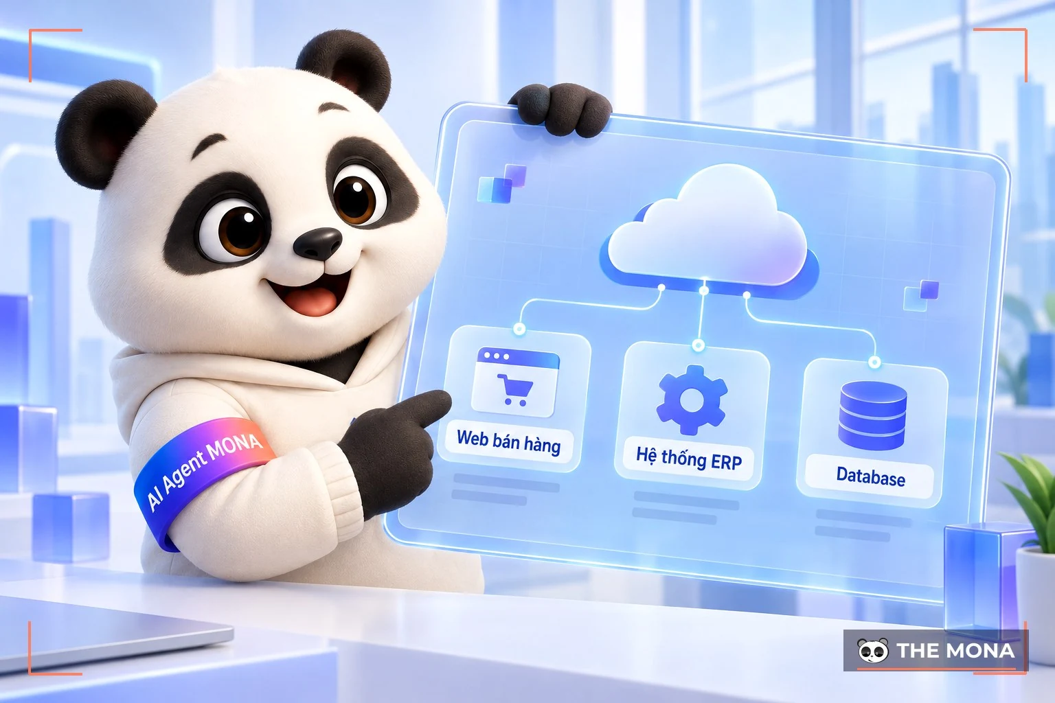 Sơ đồ kiến trúc cloud dùng cho hệ thống kinh doanh