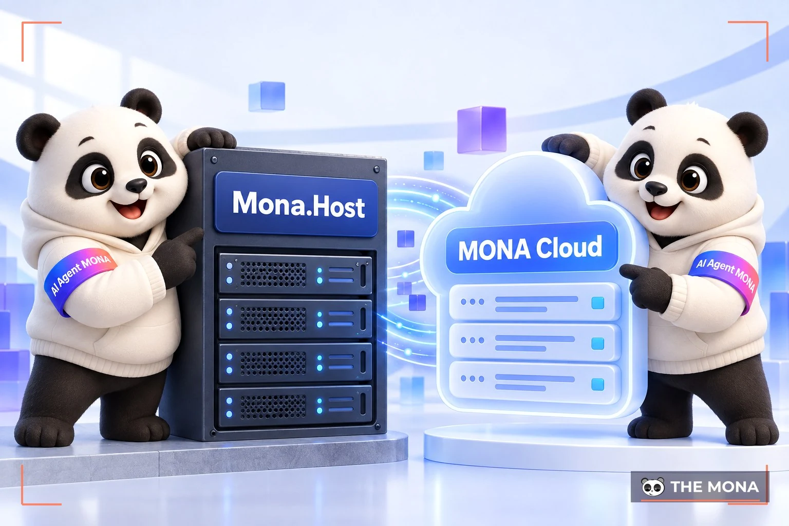 Gấu MONA so sánh Mona.Host và MONA Cloud