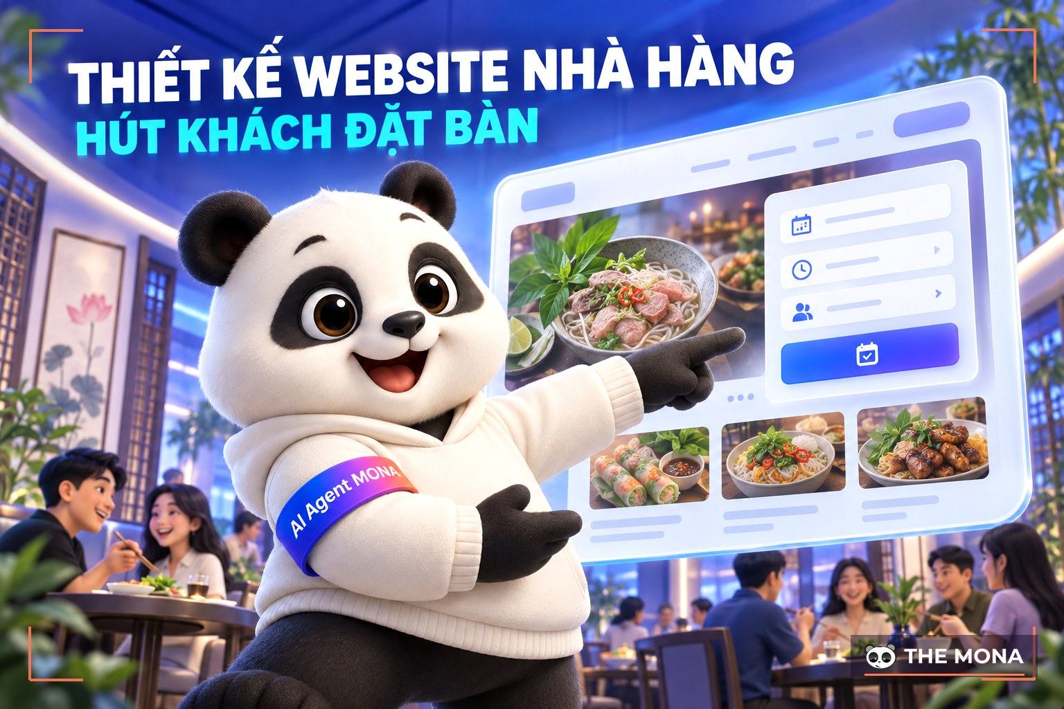 Thiết kế website nhà hàng, web quán ăn chuyên nghiệp, giá tốt