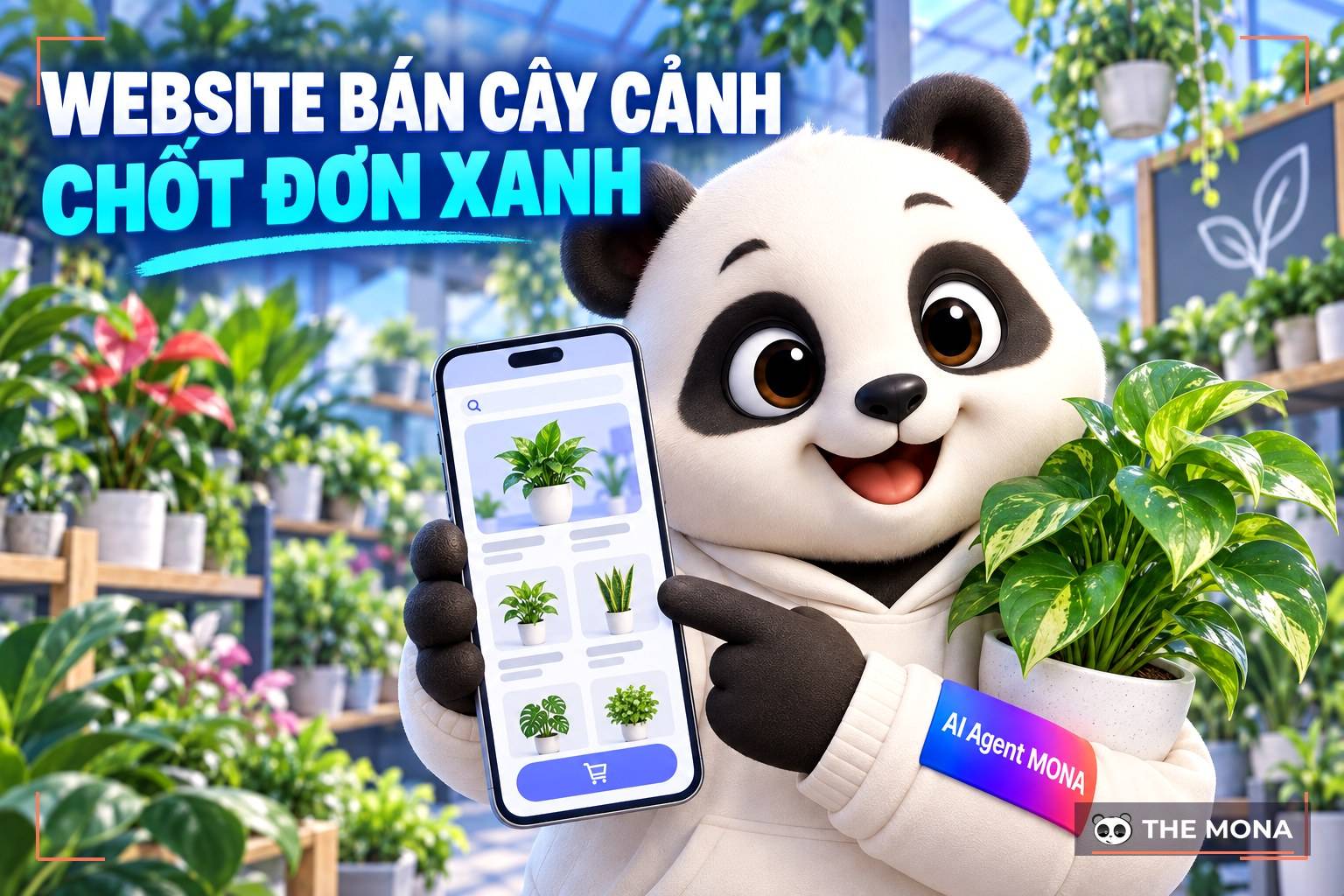 Dịch vụ thiết kế website bán cây cảnh, cây xanh