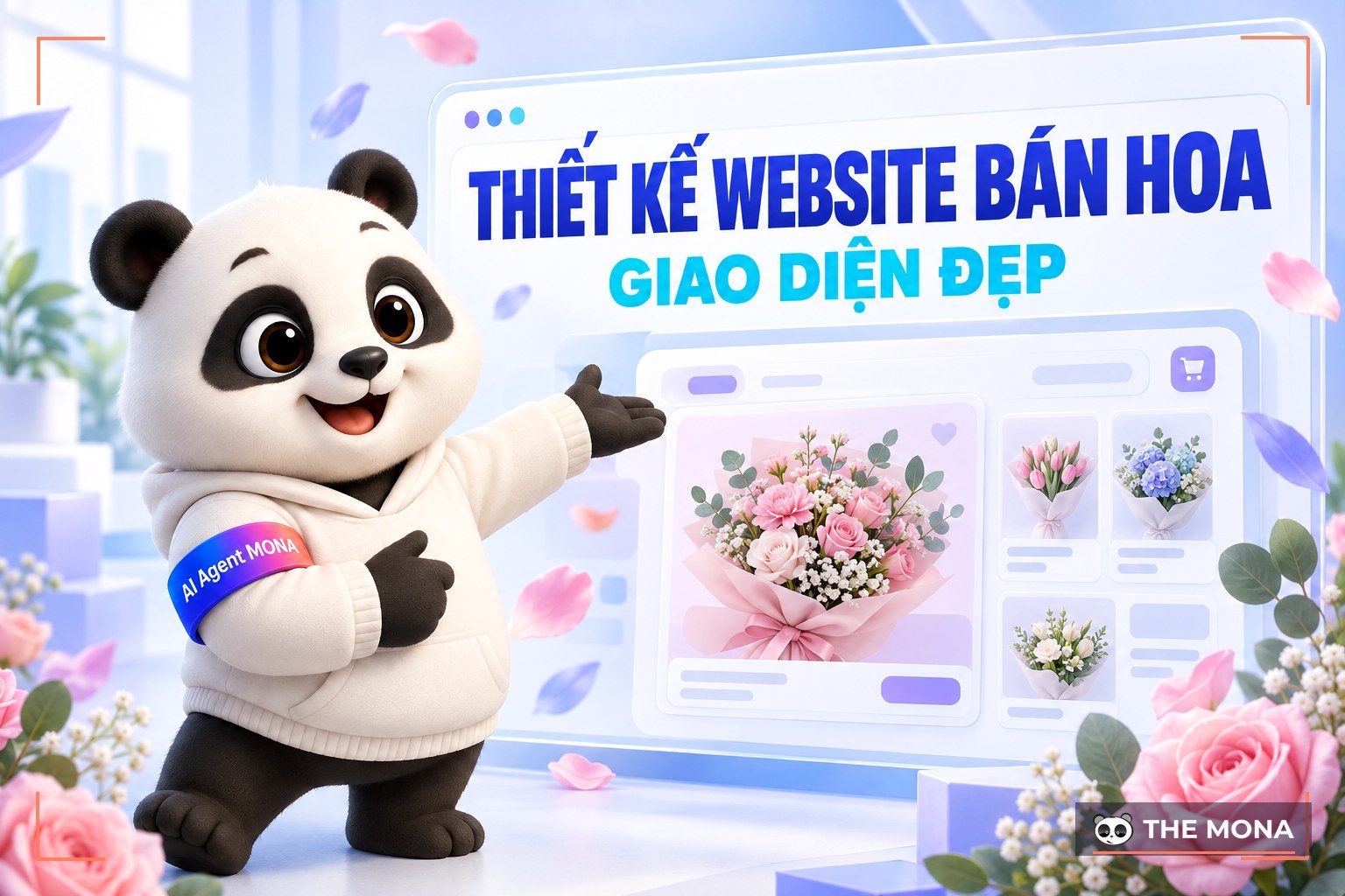 Dịch vụ thiết kế website bán hoa chuyên nghiệp, giao diện đẹp