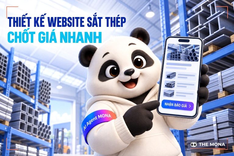 Dịch vụ thiết kế website bán sắt thép, kim loại theo yêu cầu