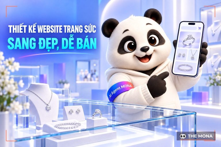 Dịch vụ thiết kế website cửa hàng trang sức cao cấp, uy tín