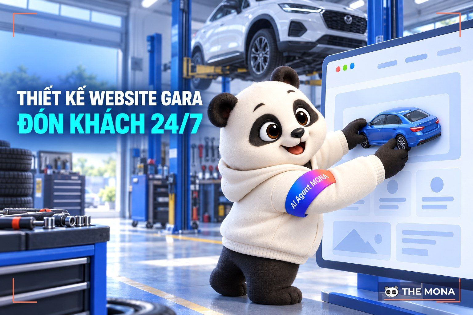 Dịch vụ thiết kế website gara ô tô