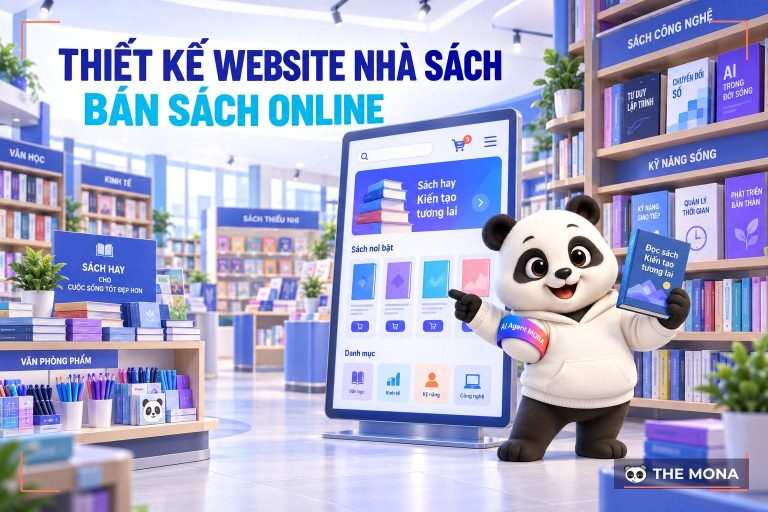 Dịch vụ thiết kế website nhà sách – văn phòng phẩm chuyên nghiệp