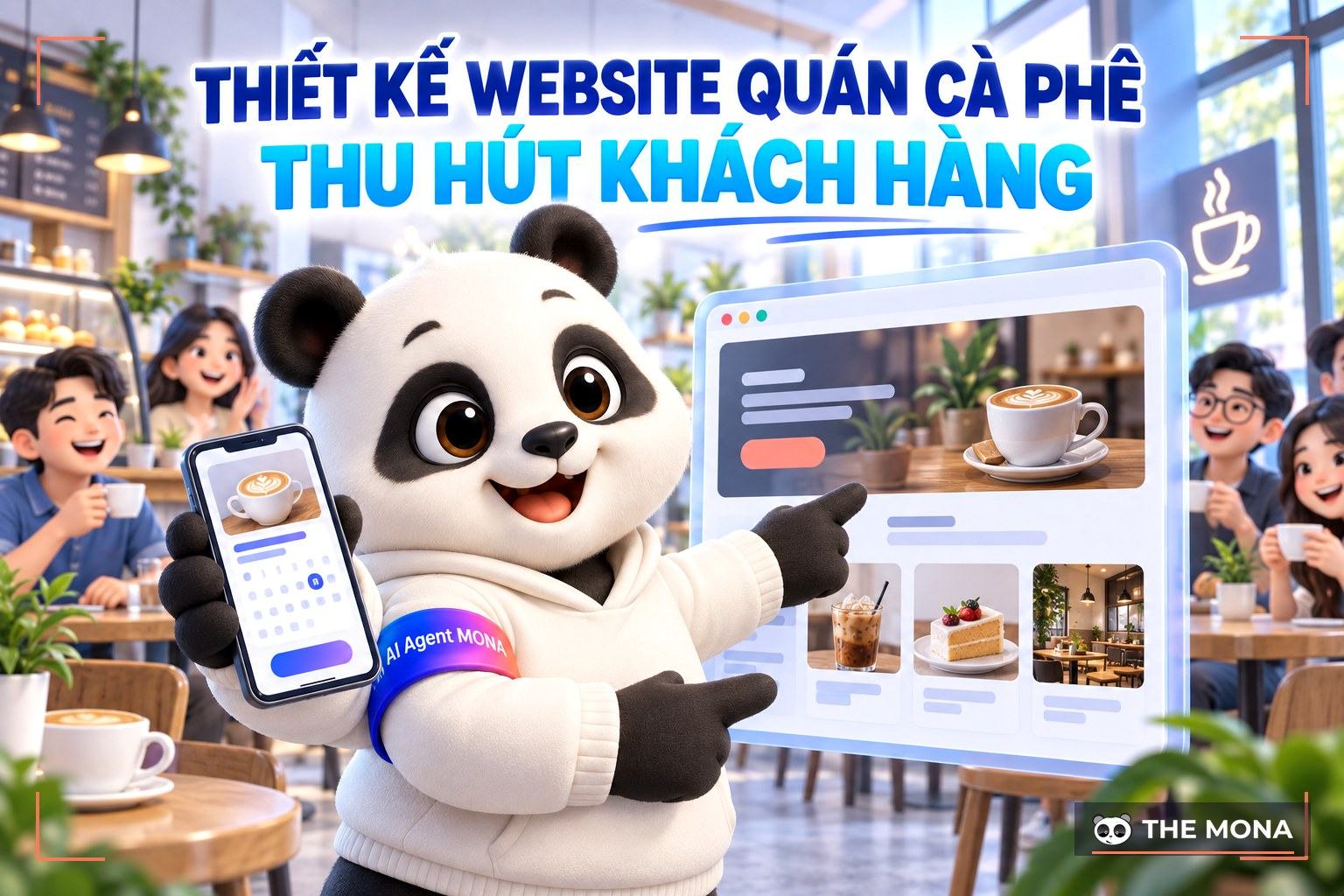 Thiết kế website quán cà phê đẹp, thu hút khách hàng