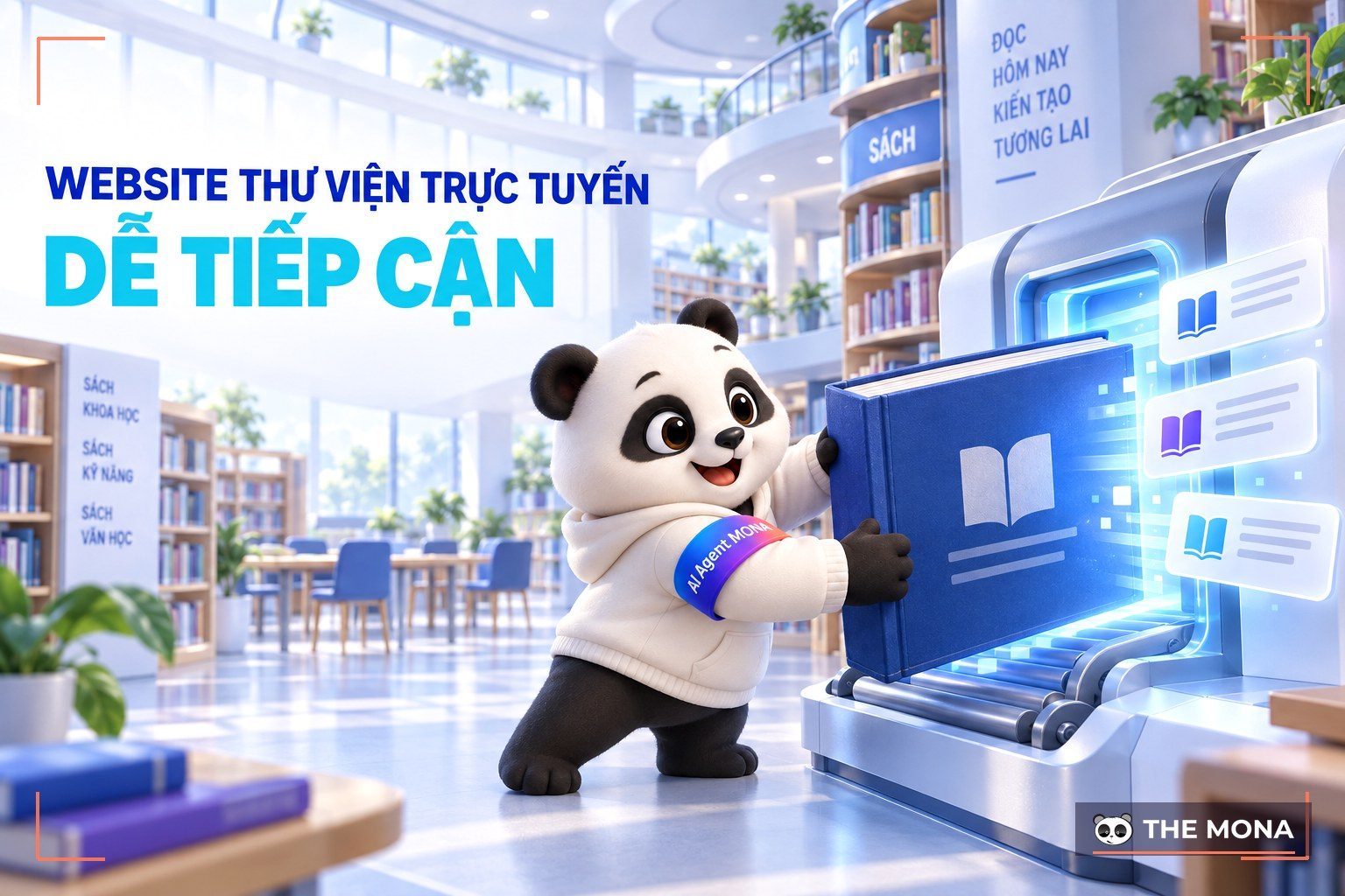 Thiết kế website thư viện trực tuyến đơn giản - dễ tiếp cận khách hàng