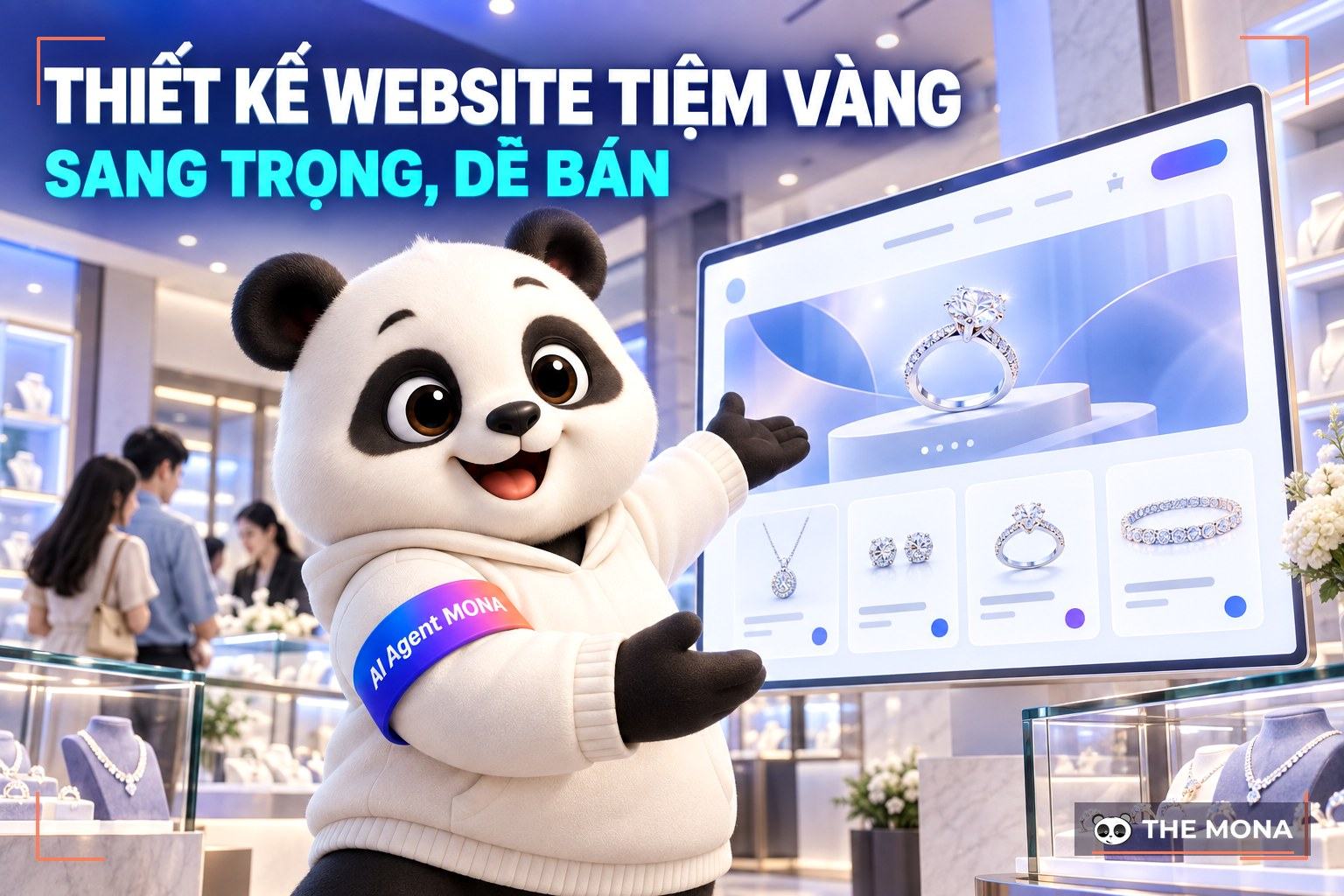 Dịch vụ thiết kế website tiệm vàng chuyên nghiệp, uy tín