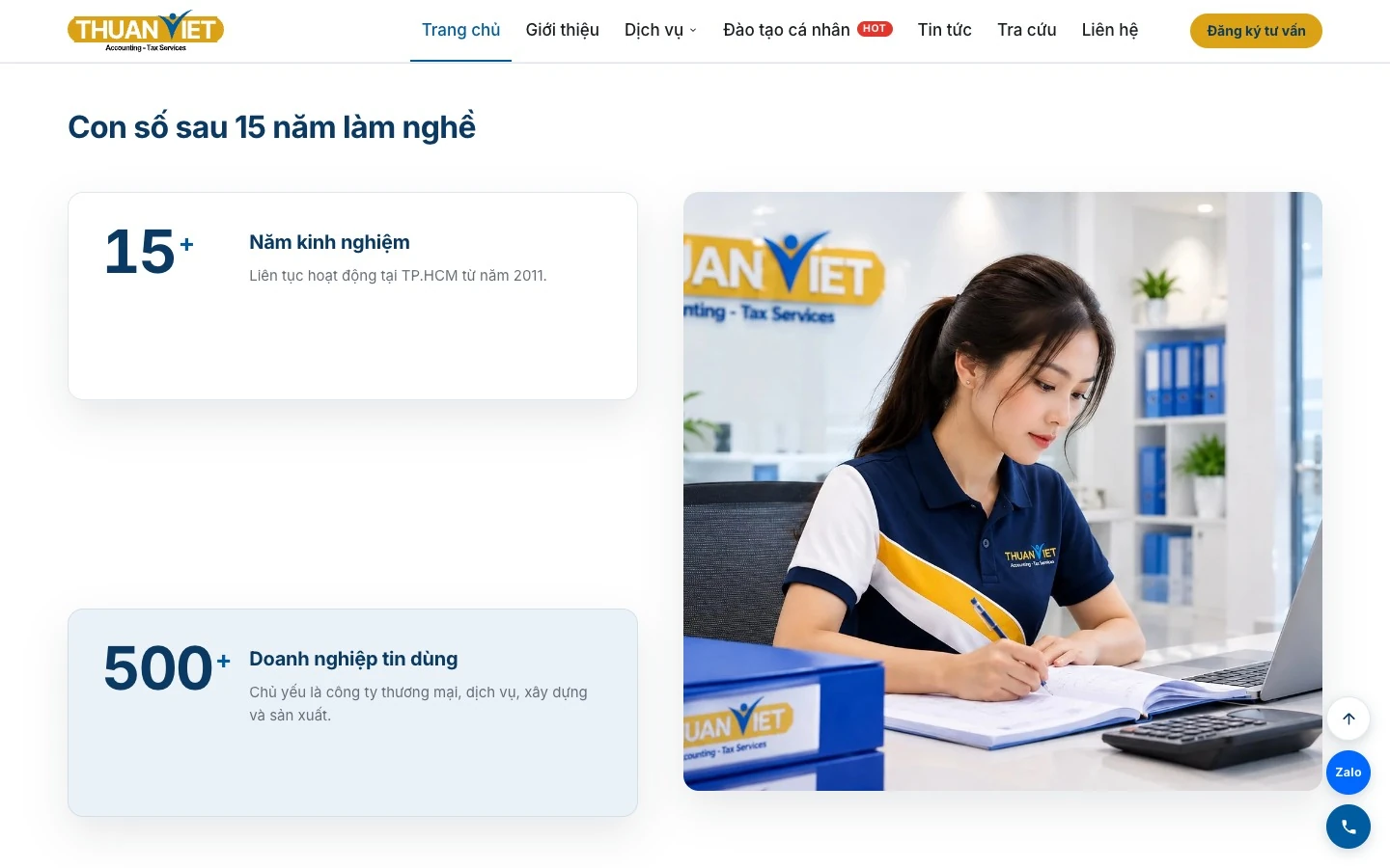Khối con số 15 năm làm nghề, 500 doanh nghiệp tin dùng của Thuận Việt