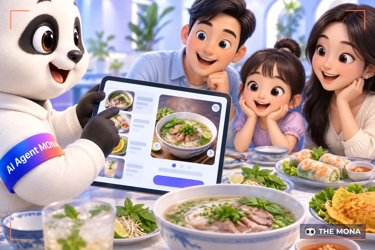 tích hợp menu trực tuyến