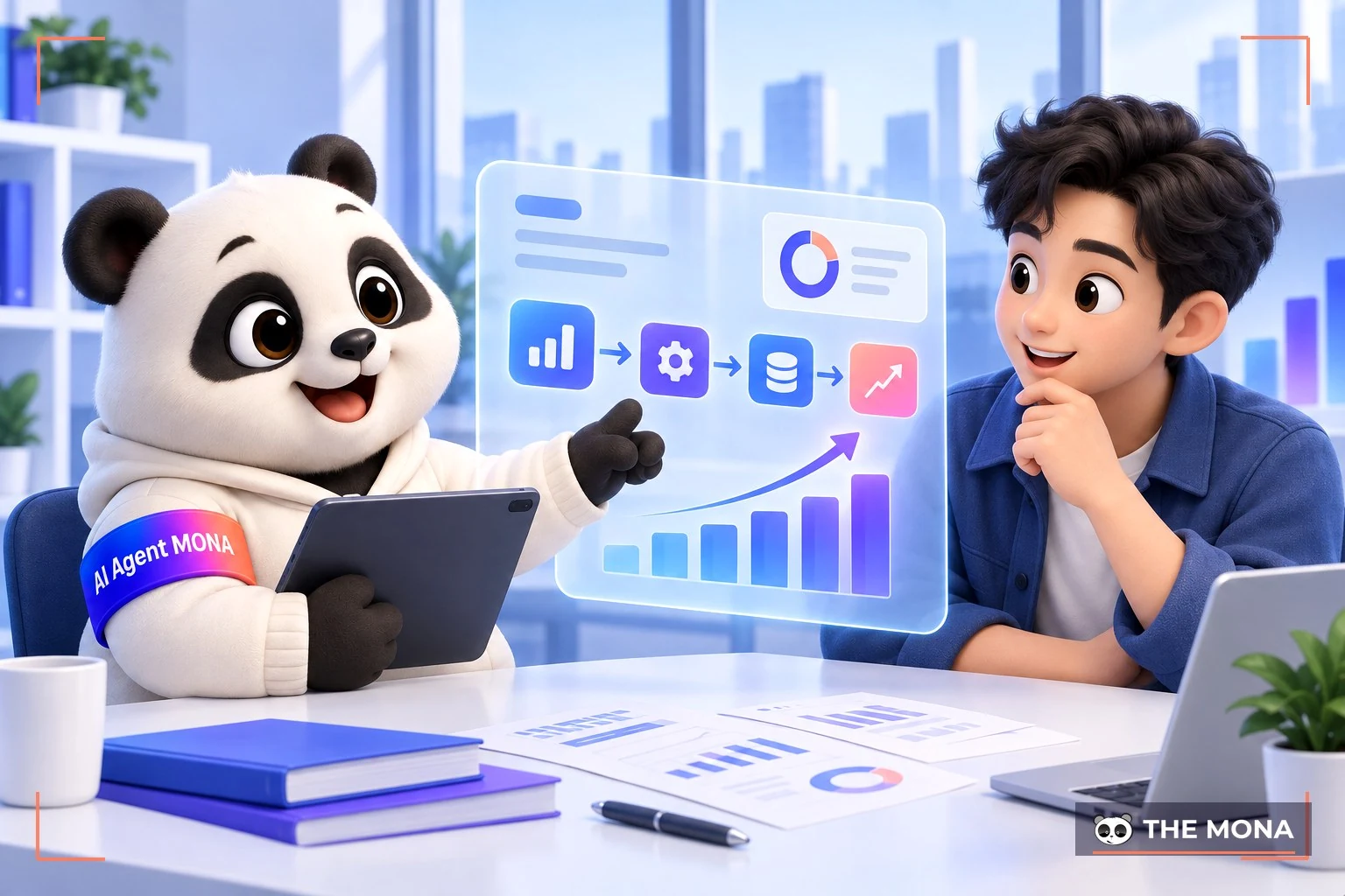 Gấu MONA giới thiệu hệ thống báo có tự động cho nhiều ngành