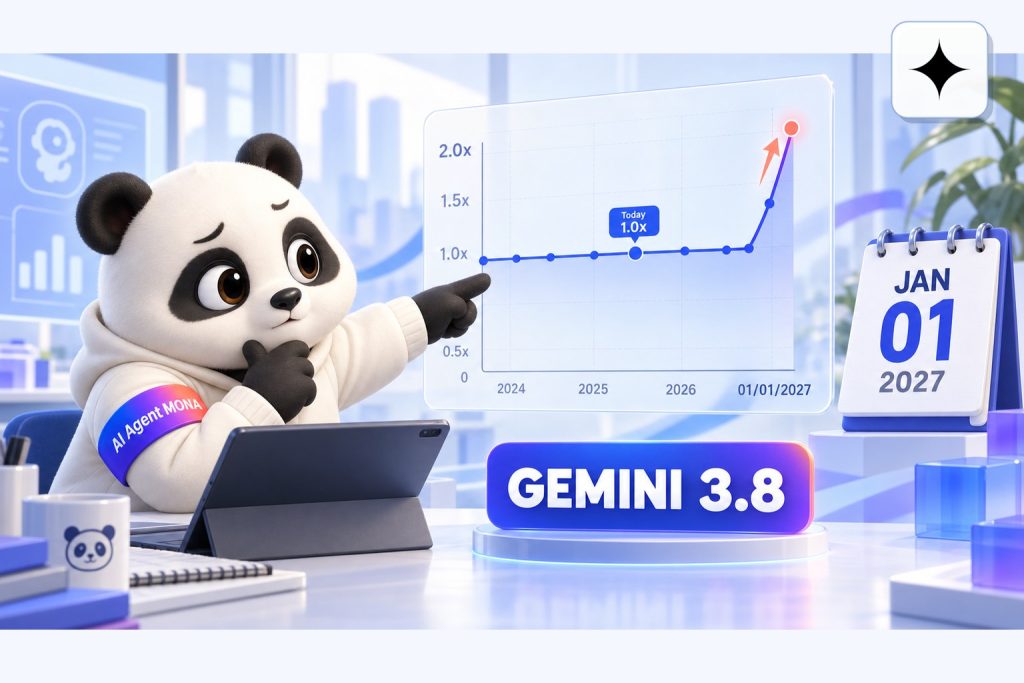 MONA AI Lab — Gemini 3.8 Flash giữ giá rồi tăng gấp đôi từ 2027, gấu AI Agent MONA cảnh báo