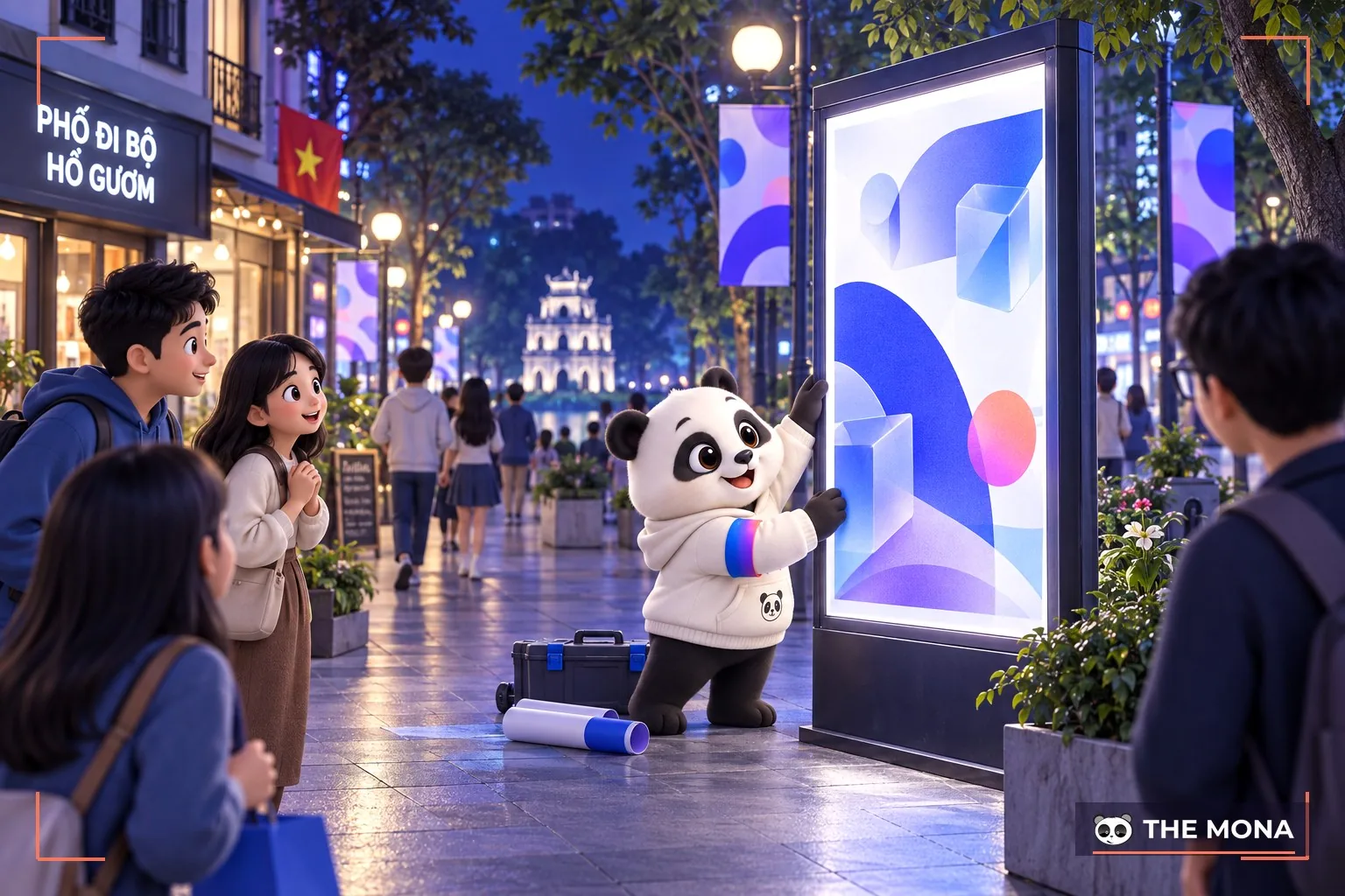 Mẫu thiết kế poster đứng từ MONA Media