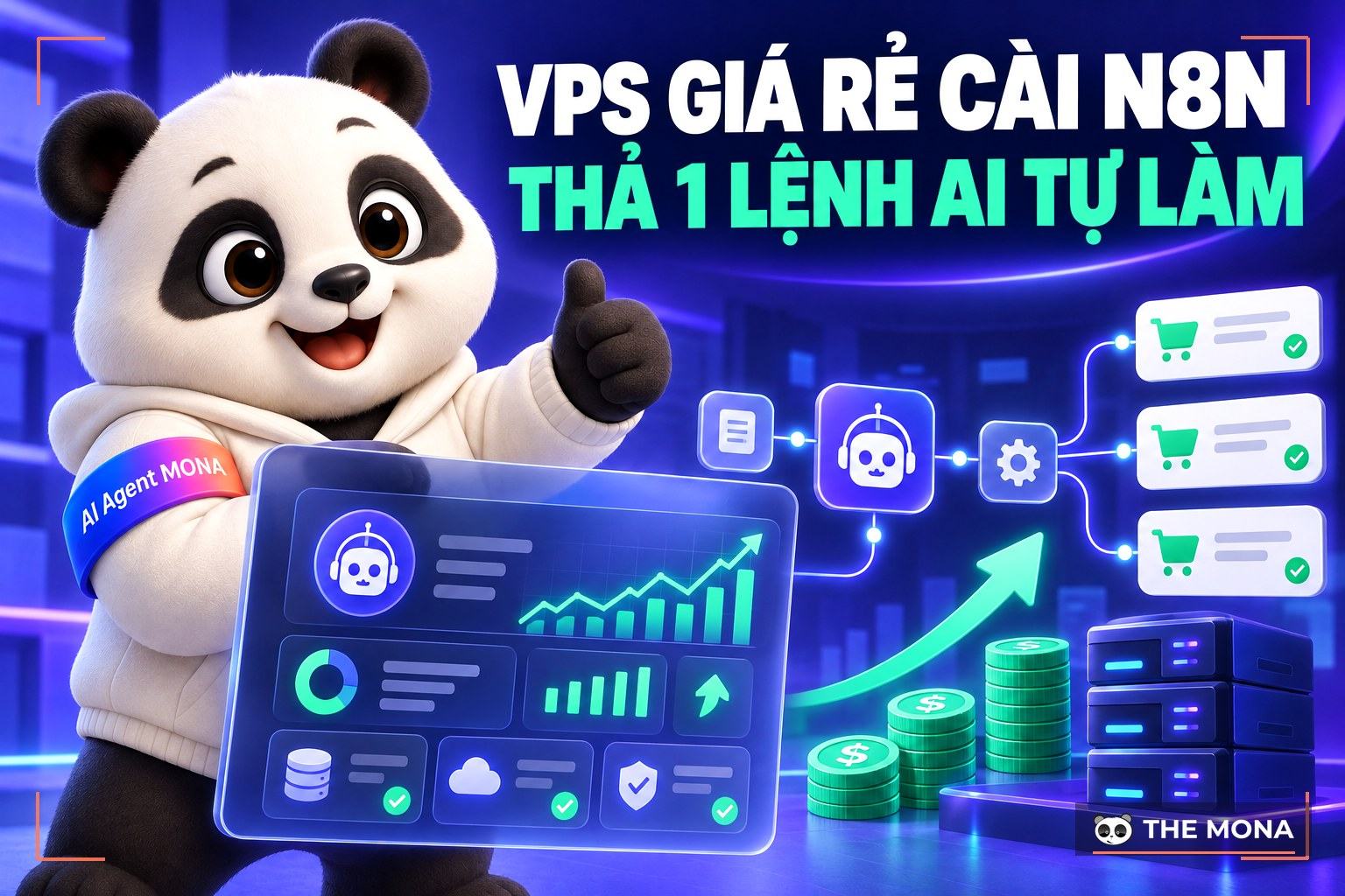 VPS giá rẻ cài n8n: thả 1 dòng lệnh cho AI tự làm hết