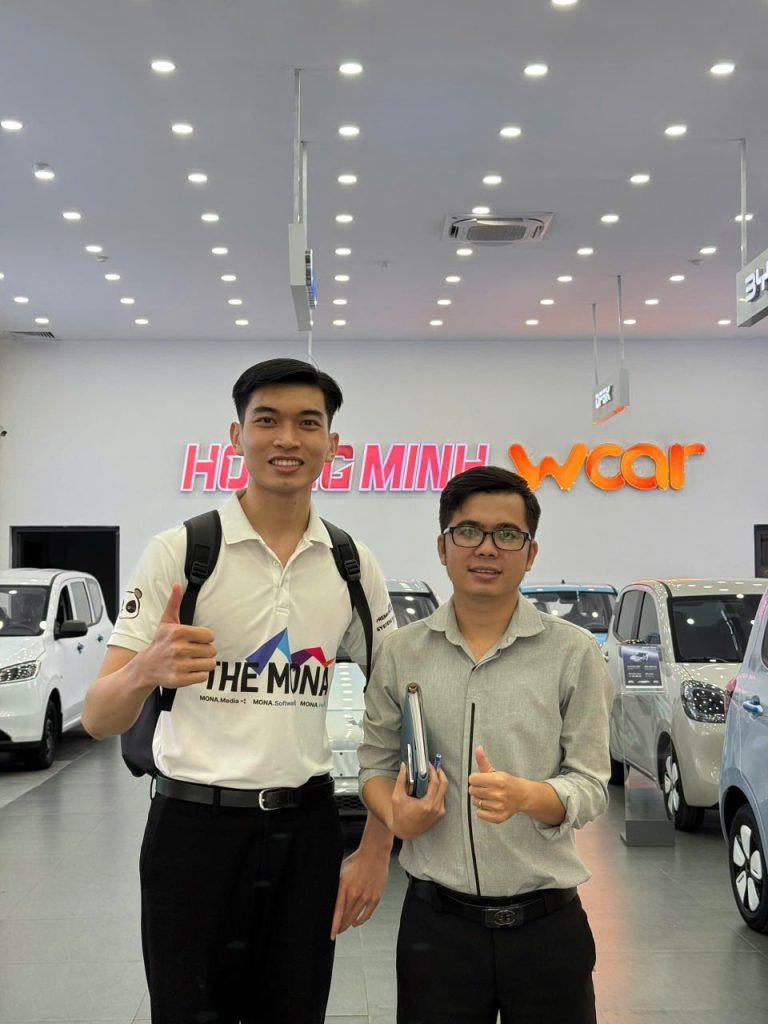 MONA vừa nhận thêm một việc mới: làm Sàn thương mại điện tử kết hợp Hệ sinh thái xe điện cho HOÀNG MINH WCAR.